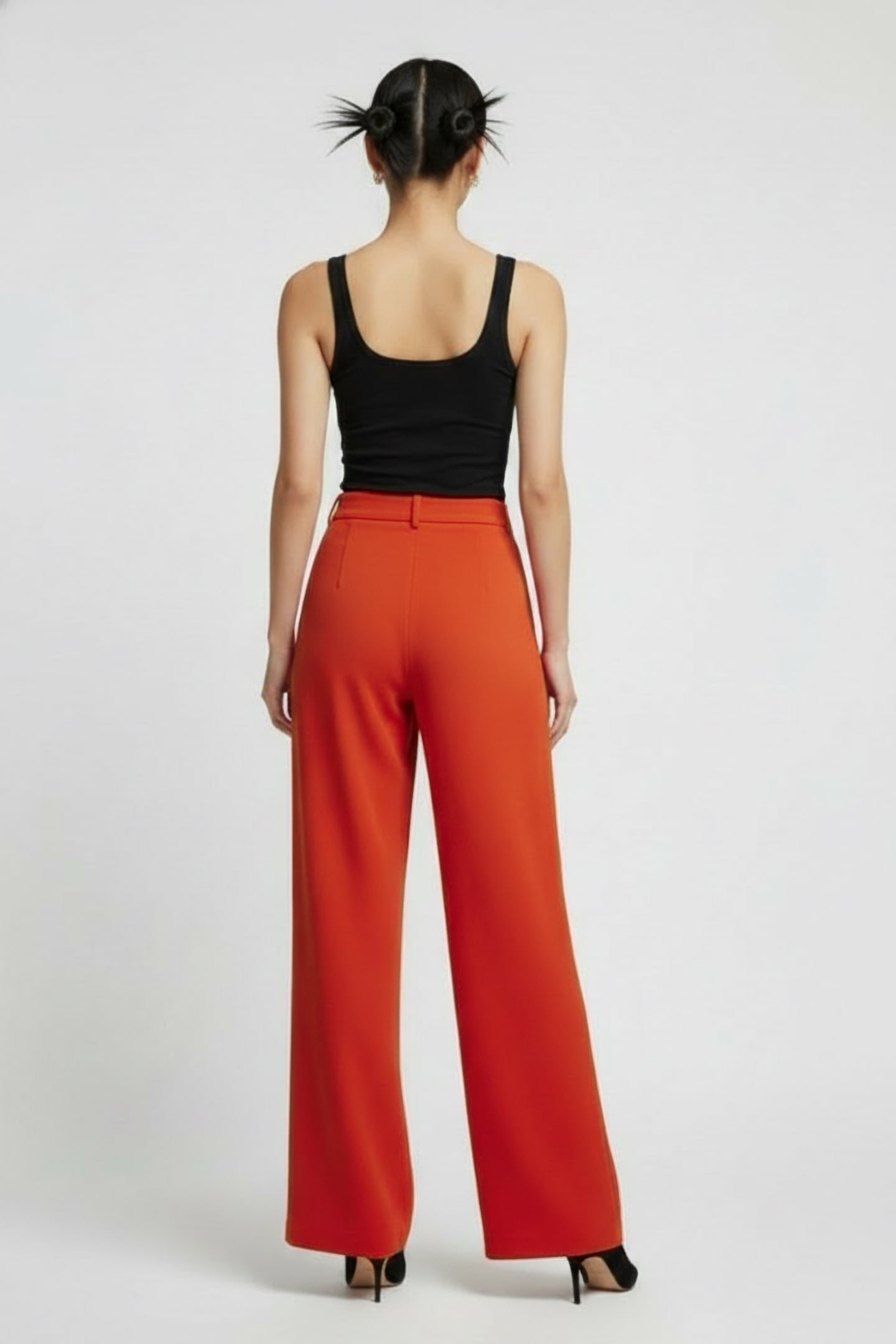 TR SYKES WIDE LEG TROUSER BRIGHT ORANGE 1