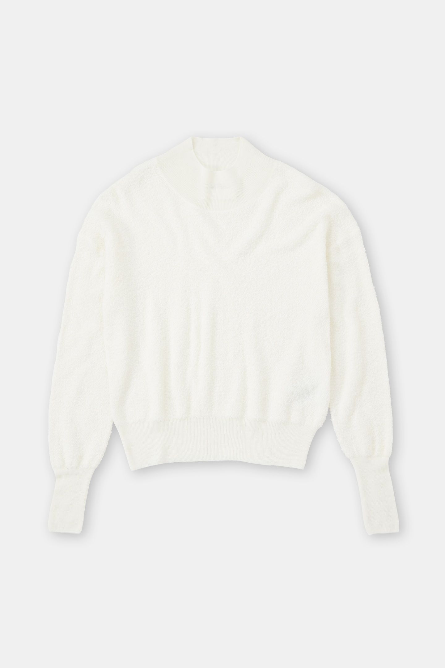 CROPPED MOCK NECK KNITS IVORY 4