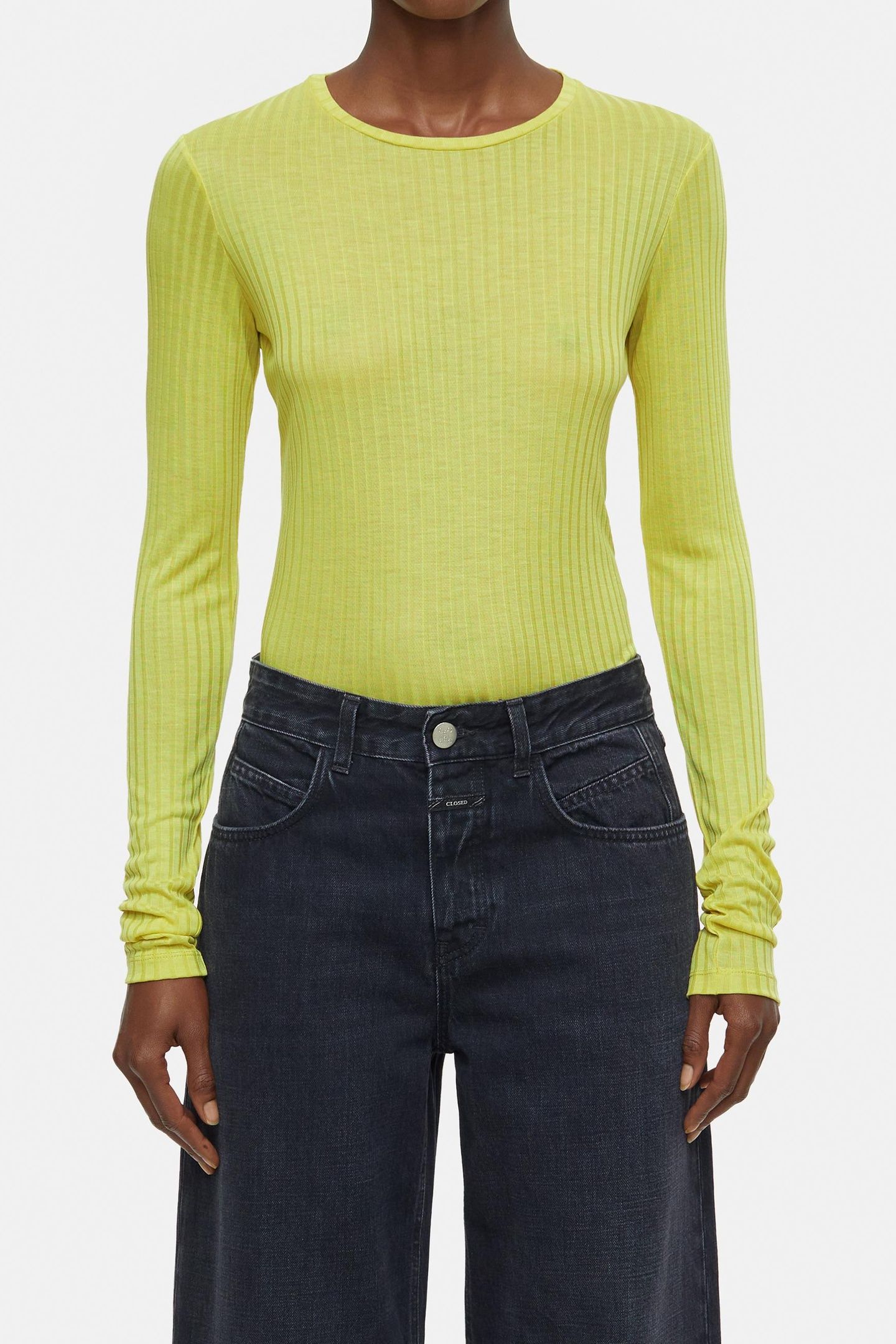 CREWNECK LONGSLEEVE T-SHIRTS PRIMARY YELLOW 2