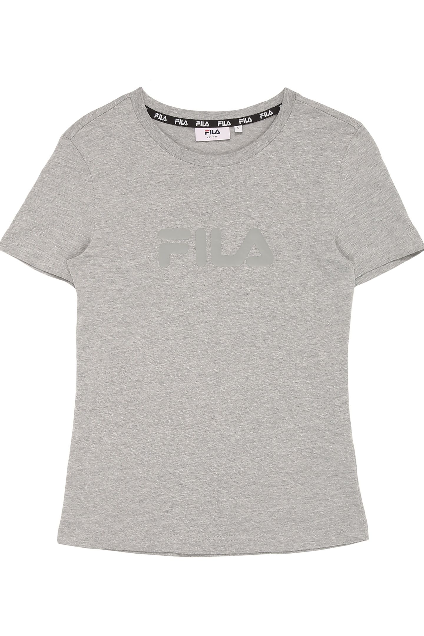 ZADORA LOGO T-SHIRT MEDIUM GREY MELANGE 1