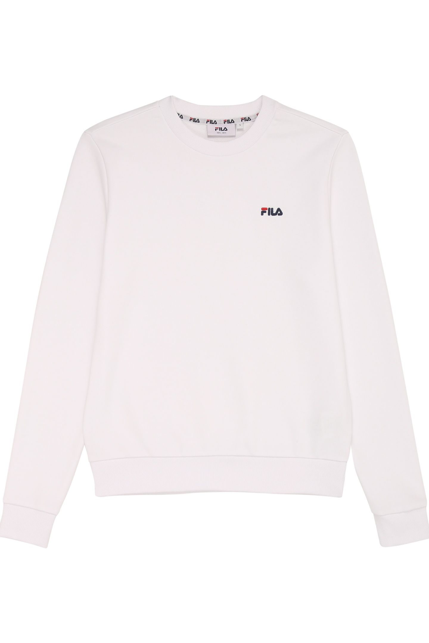 ZDUNA LOGO CREW SWEAT BRIGHT WHITE 1