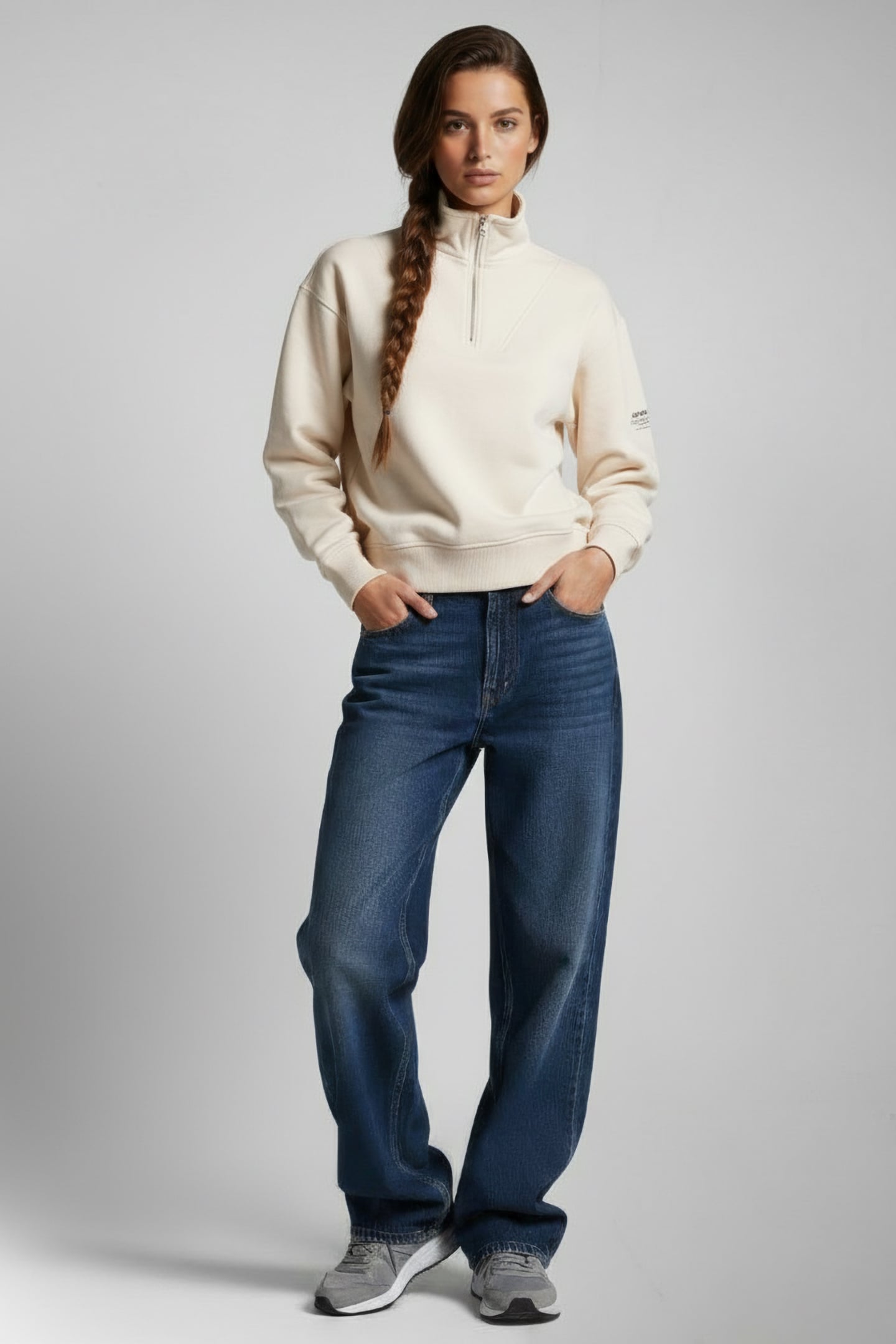 OSAKAALF SWEATSHIRT CREAMY WHITE 1