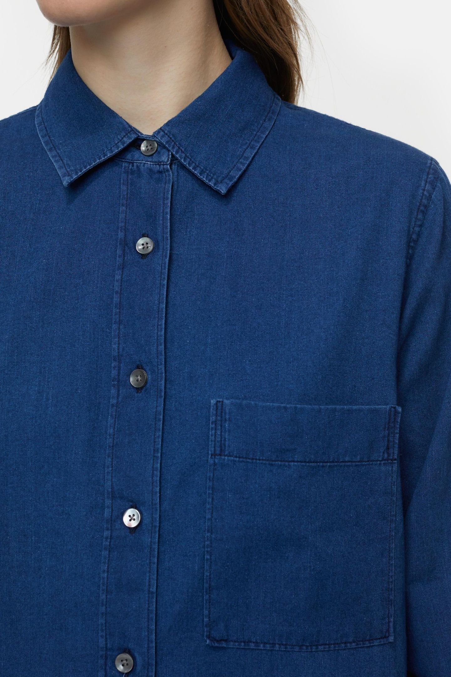 BOYFRIEND SHIRT DARK BLUE 6
