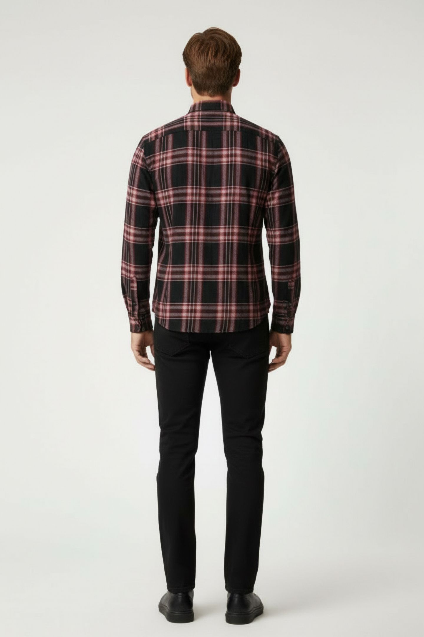 ROSS SLIM FIT LS SPORT SHIRT AUBURN 2