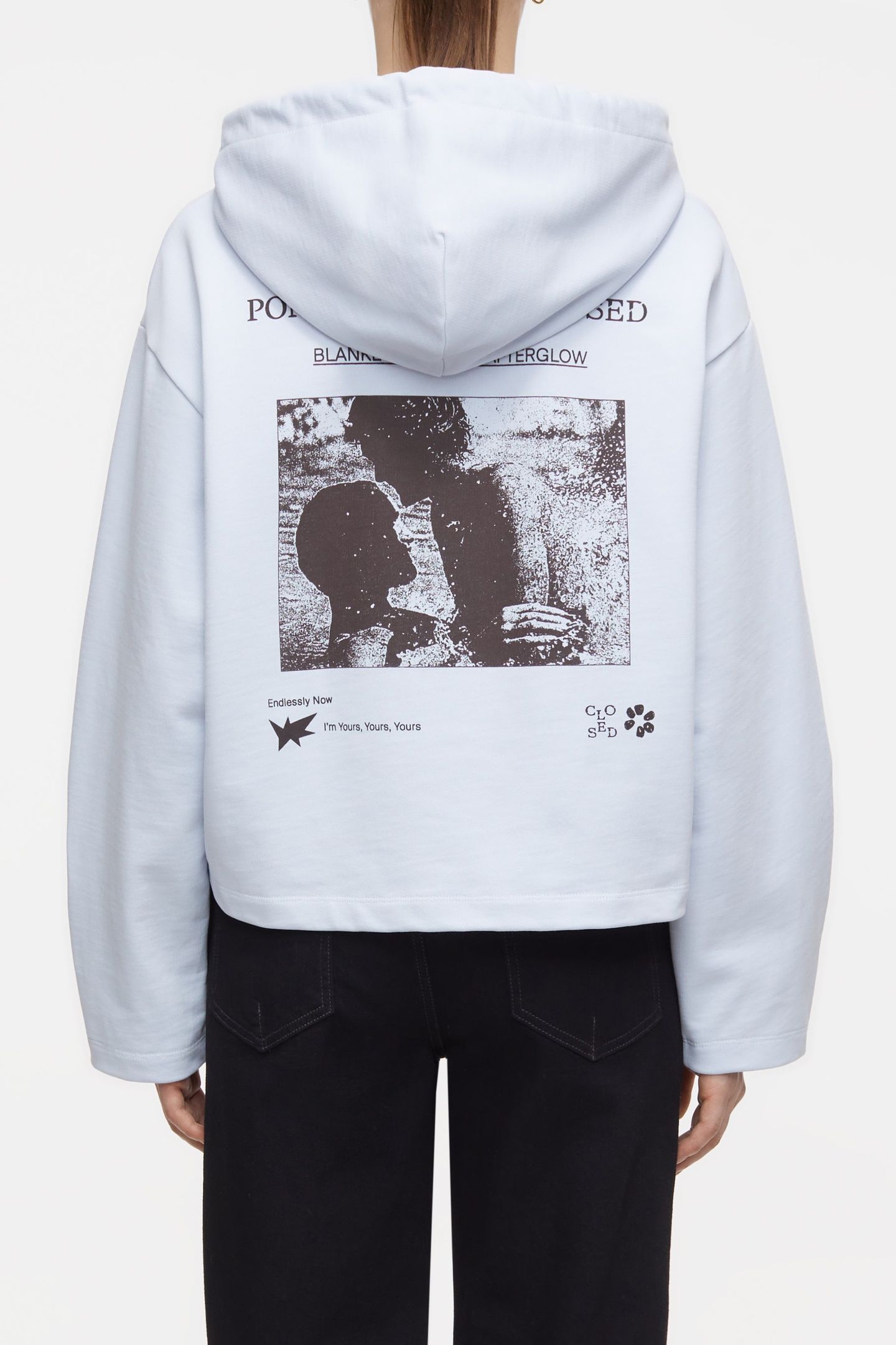 CROPPED HOODIE T-SHIRTS SOFT BLUE 4