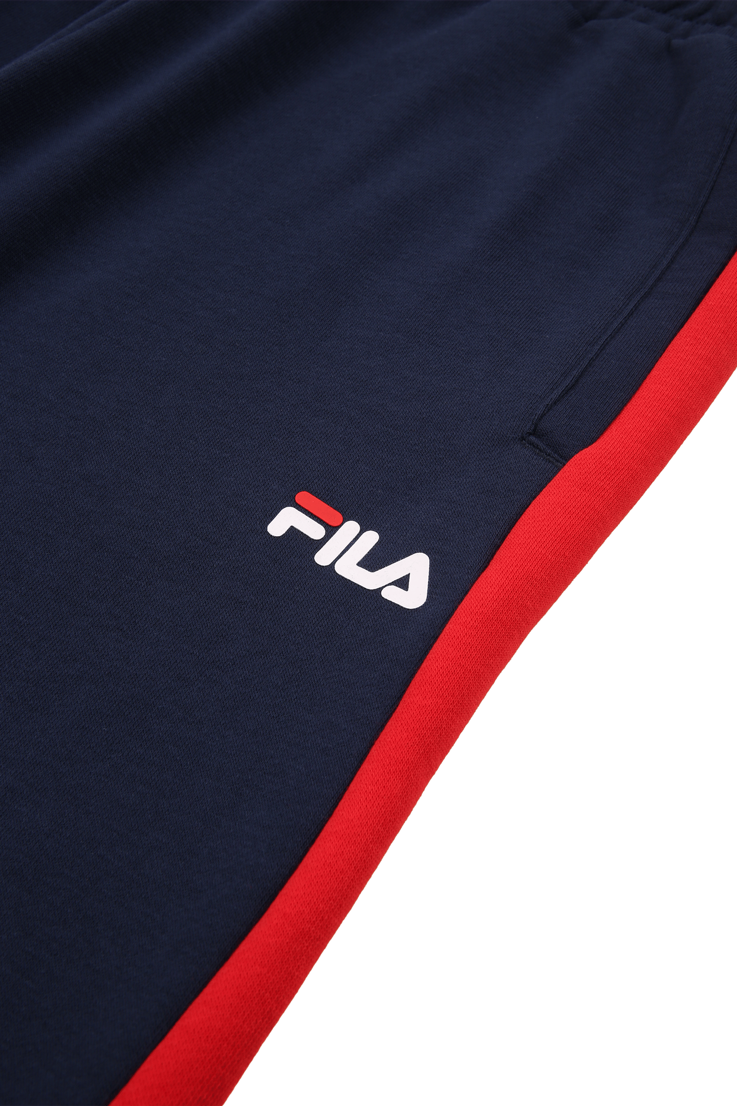SAUSALITO SWEAT PANTS WITH BLOCK STRIPES BLACK IRIS-TRUE RED 3