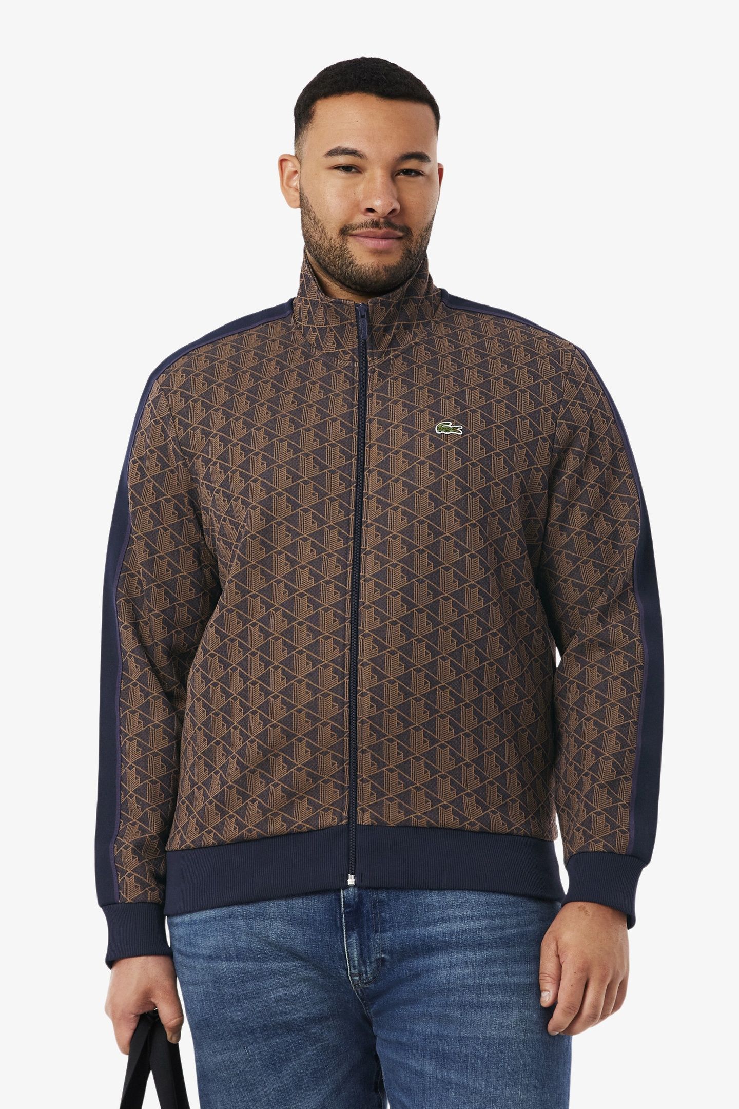 PARIS ZIP-UP JACQUARD TRACK JACKET BLACK/GRAPHITE 3