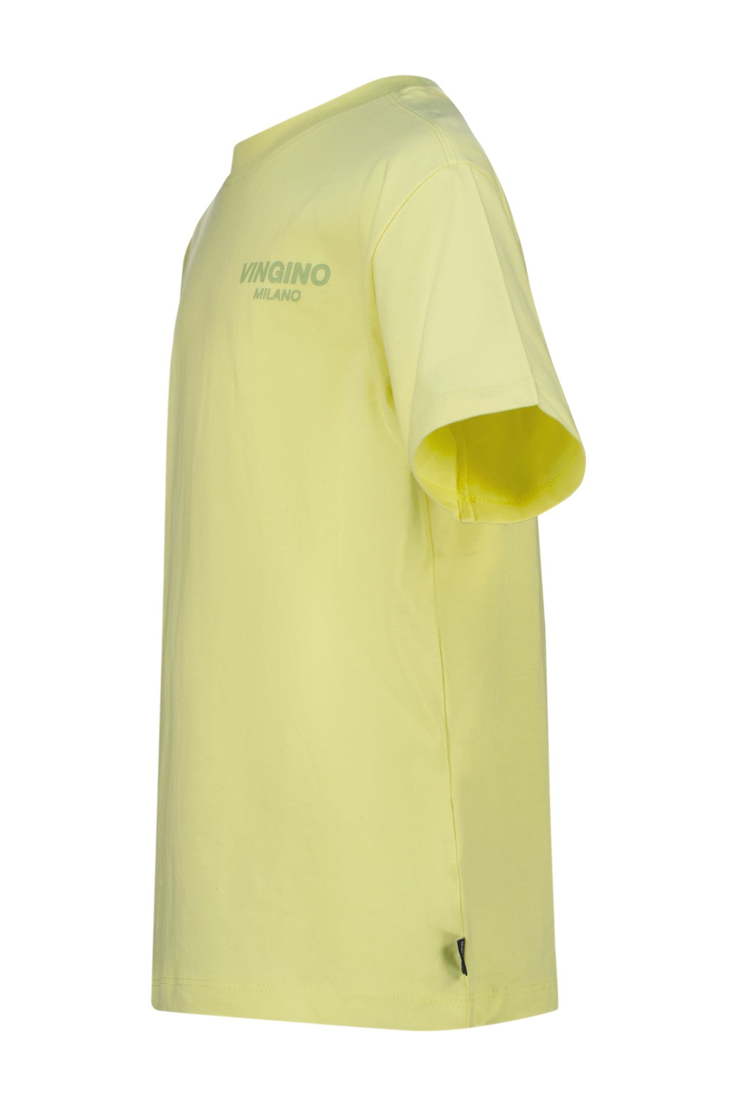 BOYS T-SHIRT BASIC BOXY T-SHIRT PALE LIME YELLOW 3