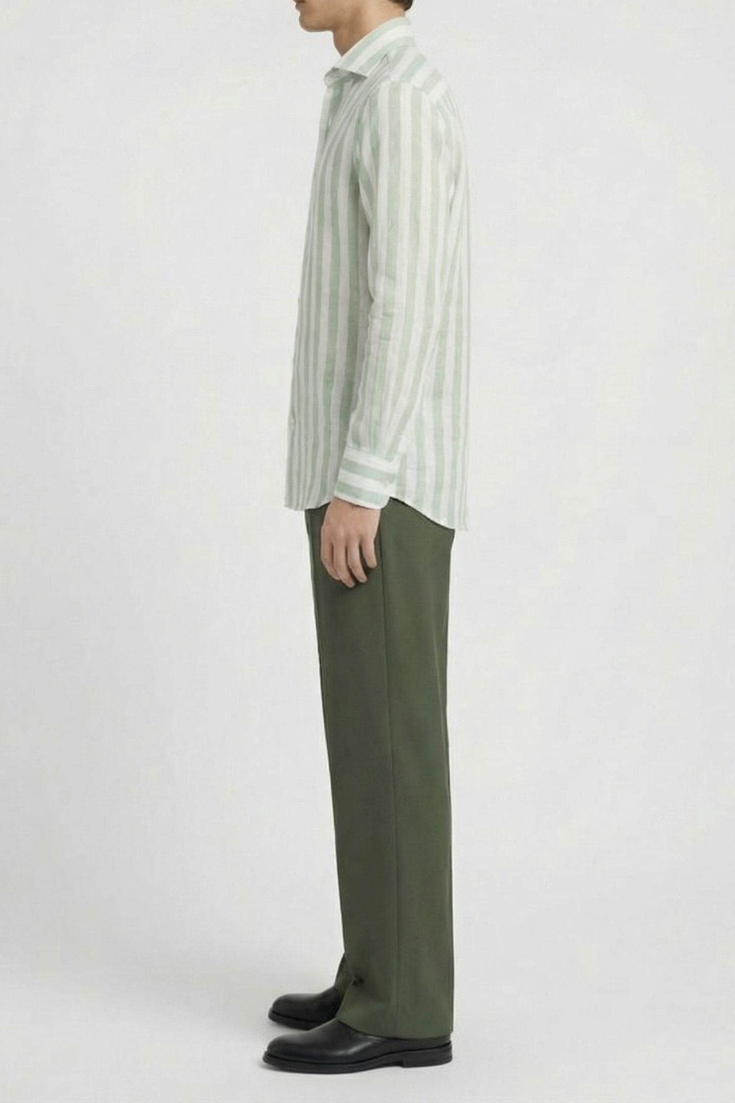 MARCIANO BY GUESS BILL FRENCH COLLAR R LIGHT GREEN MEDIUM S 3