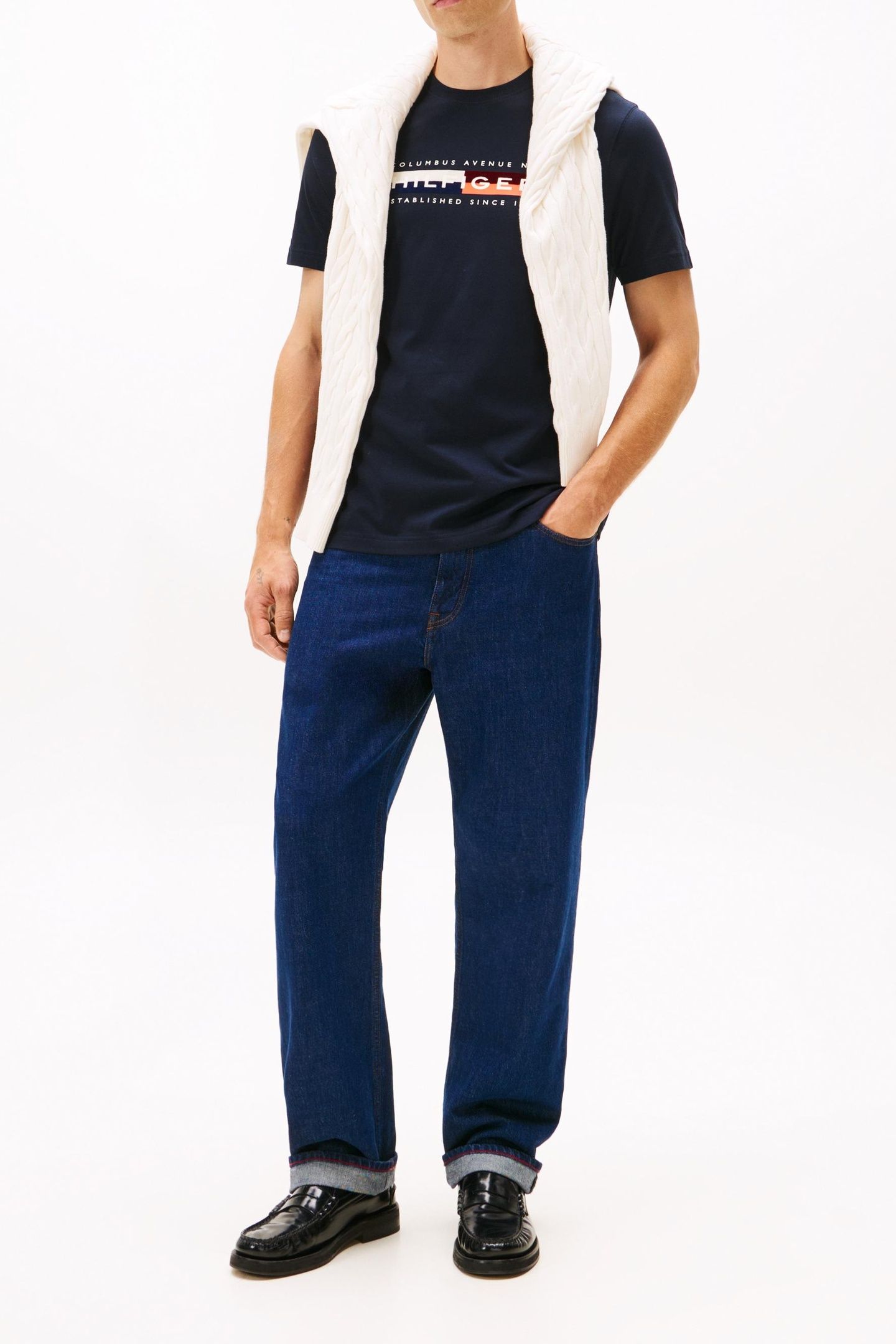 LOGO CREW NECK T-SHIRT DESERT SKY 3