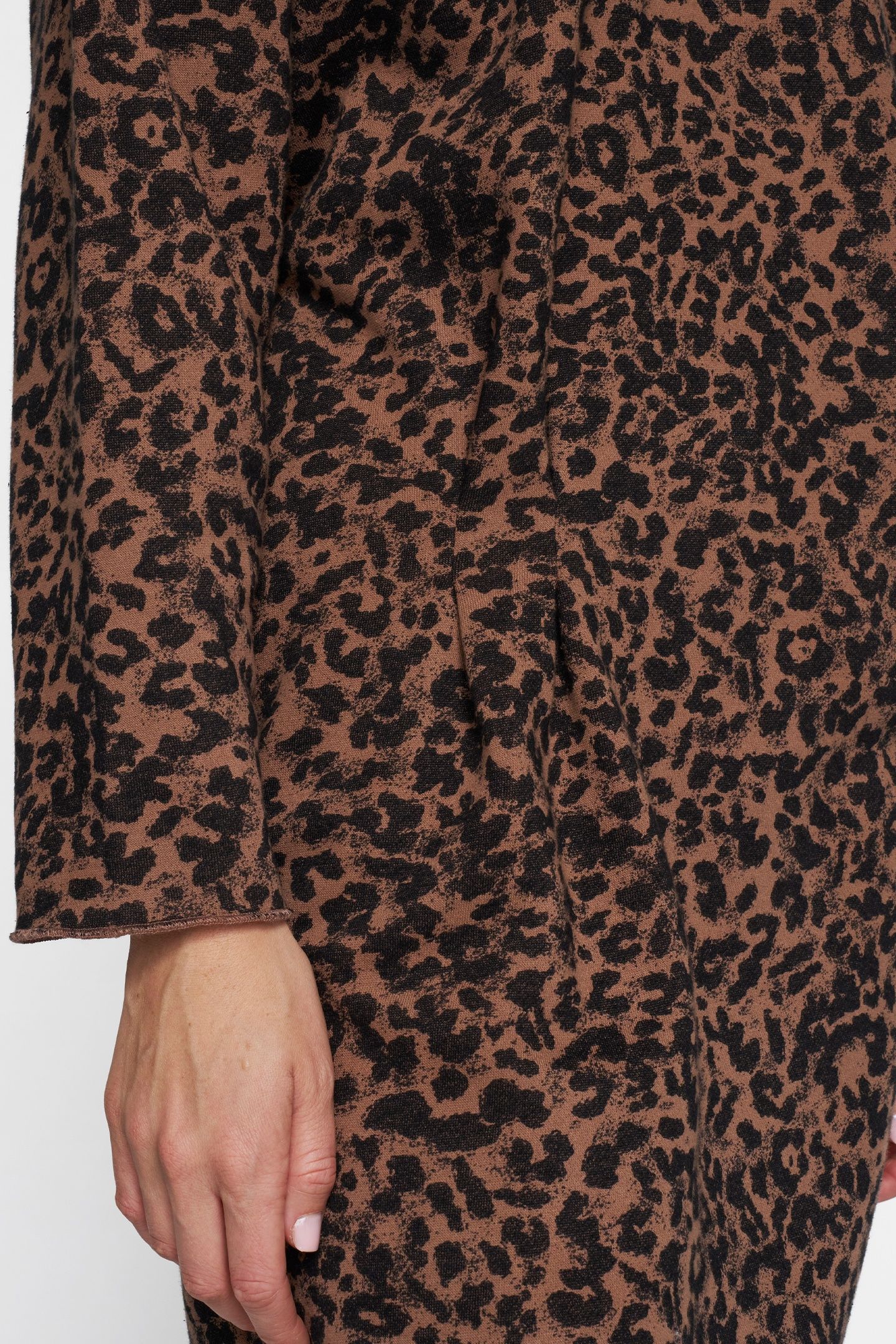 STATEMENT DRESS LEOPARD DARK FUDGE 6