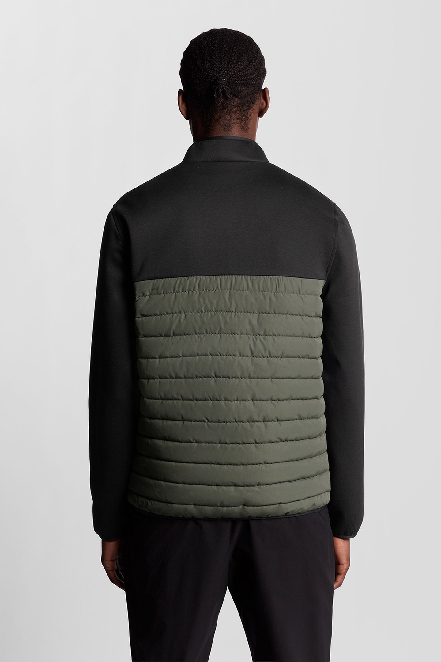 SPORTS FLEECE HYBRID JACKET JET BLACK/GRANITE 3