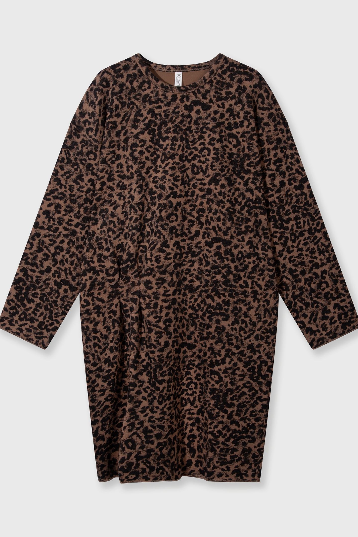STATEMENT DRESS LEOPARD DARK FUDGE 4