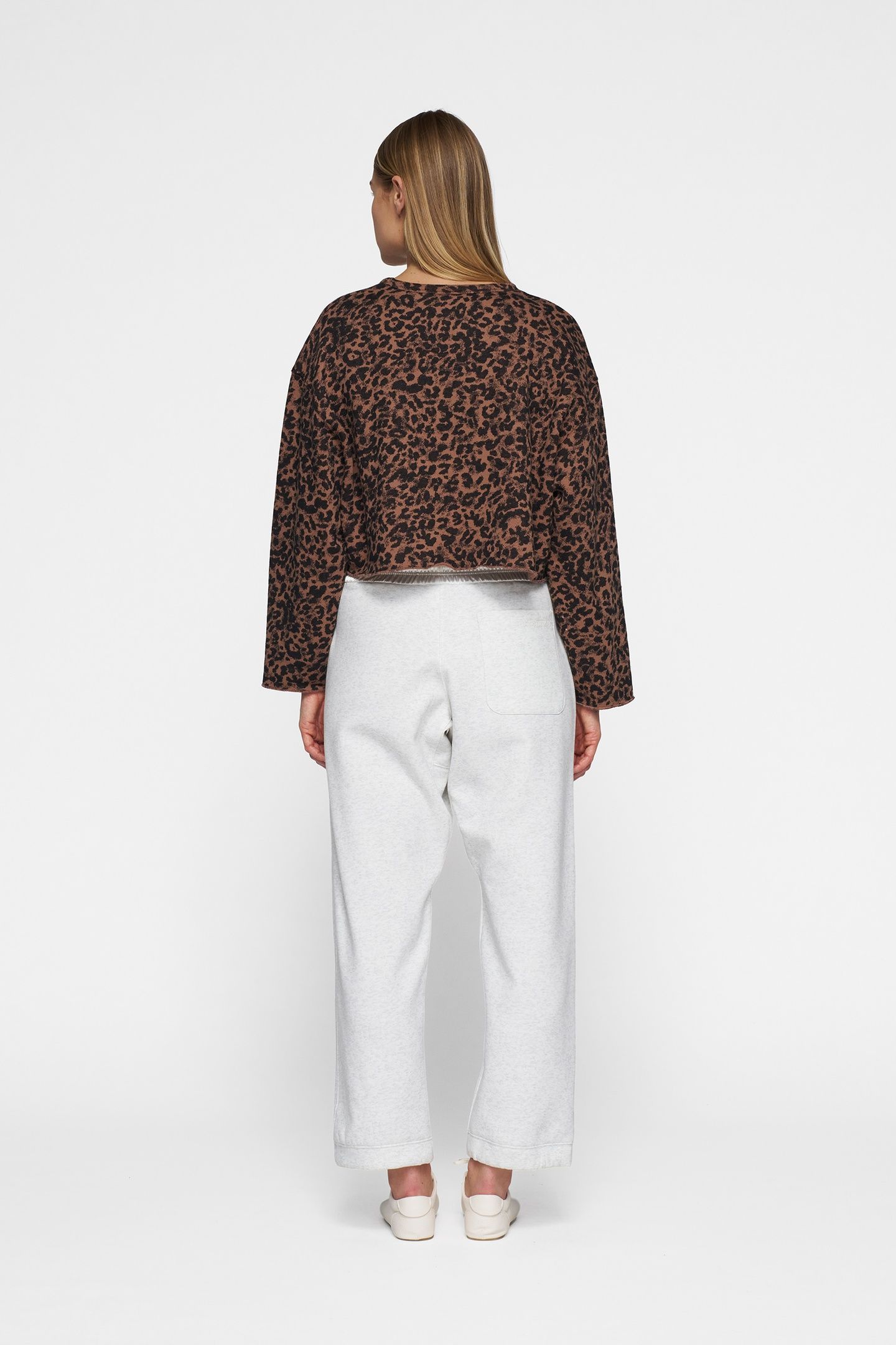 CROPPED SWEATER LEOPARD DARK FUDGE 3