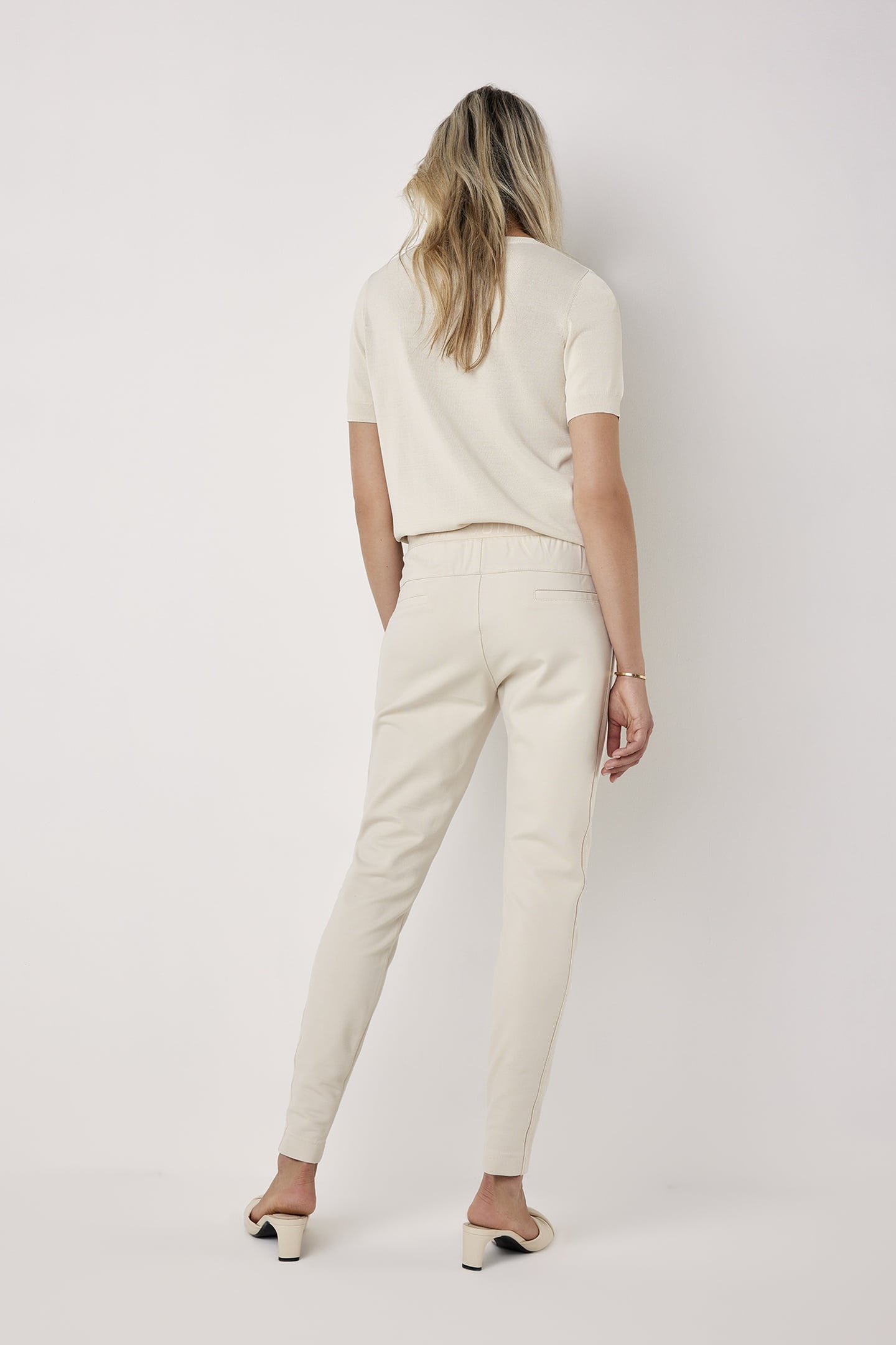 TROUSERS SPORTY PUNTO MILANO (4S1915) IVORY 2