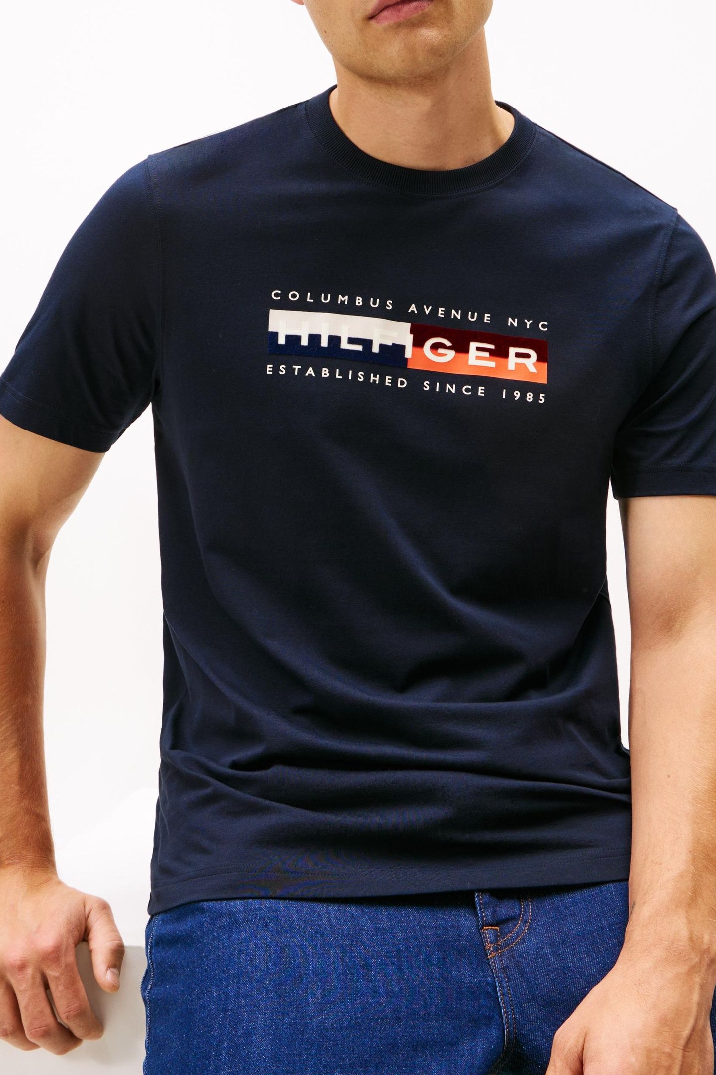 LOGO CREW NECK T-SHIRT DESERT SKY 2