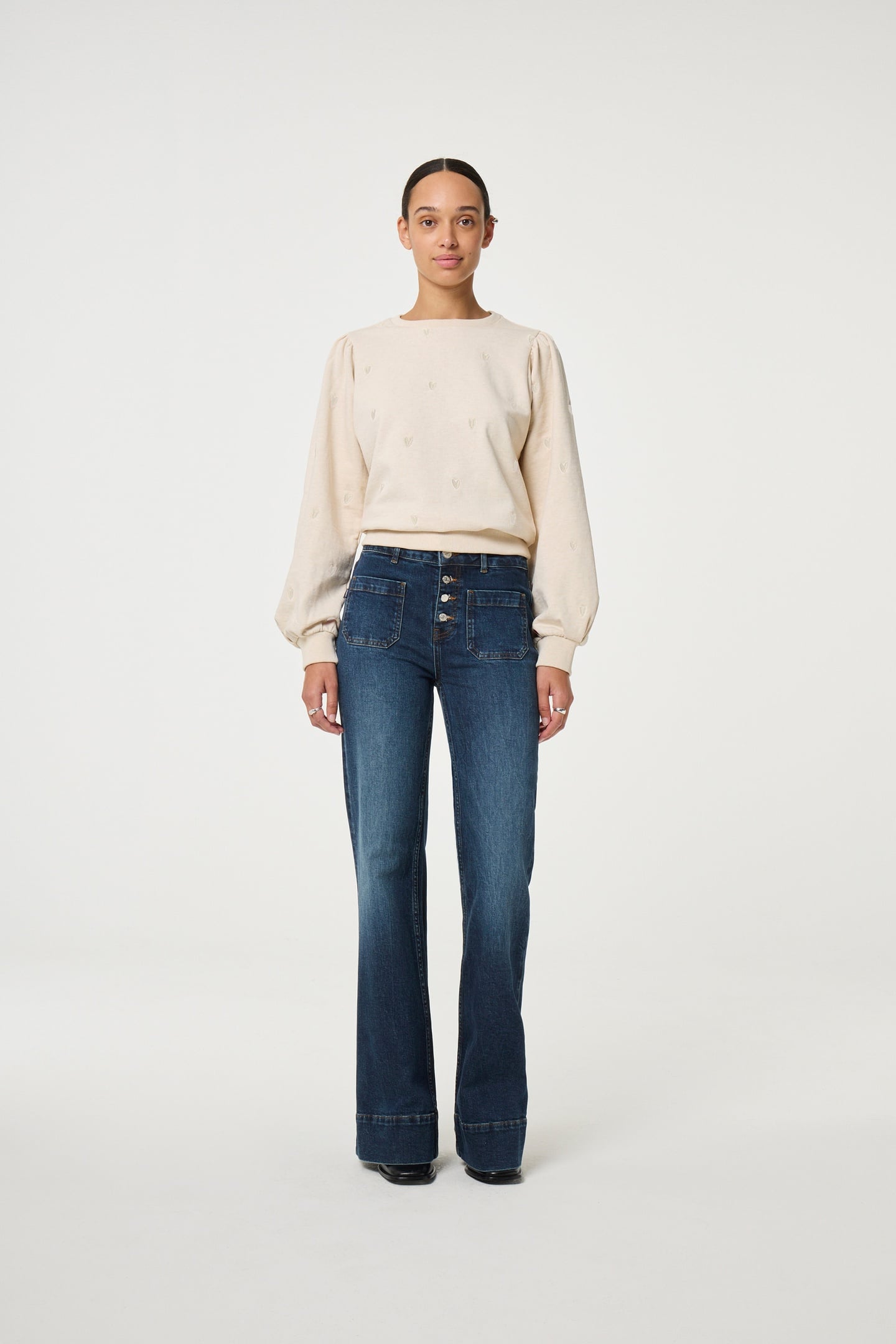 DINA SWEATER OATMEAL MELANGE 2