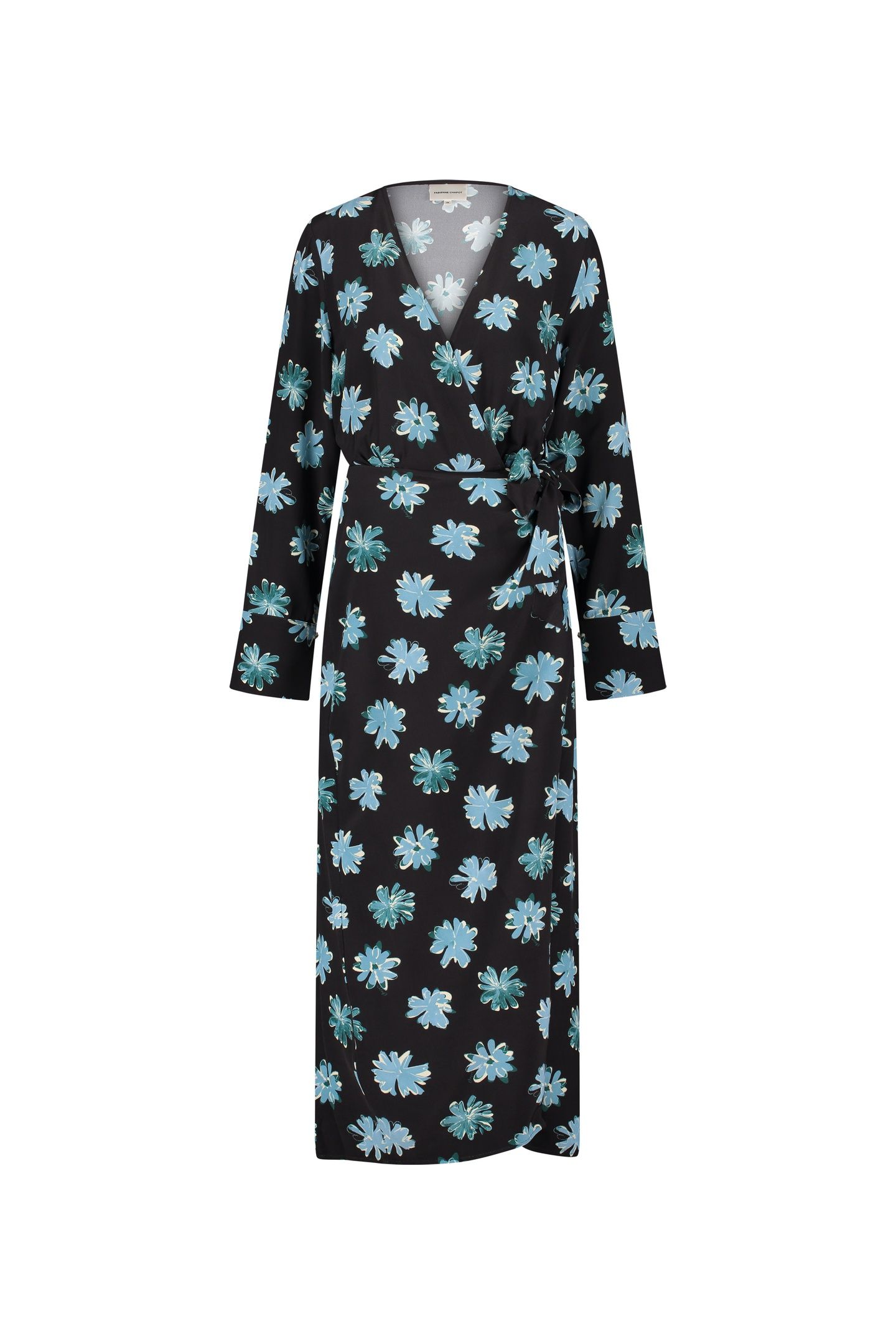 SELENA DRESS BLACK/VENUS BLUE 4