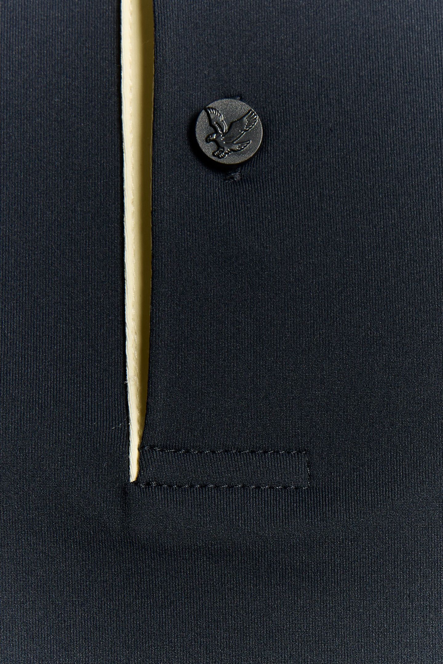 GOLF SHANK BUTTON POLO SHIRT DARK NAVY/SUNRISE YELLOW 6