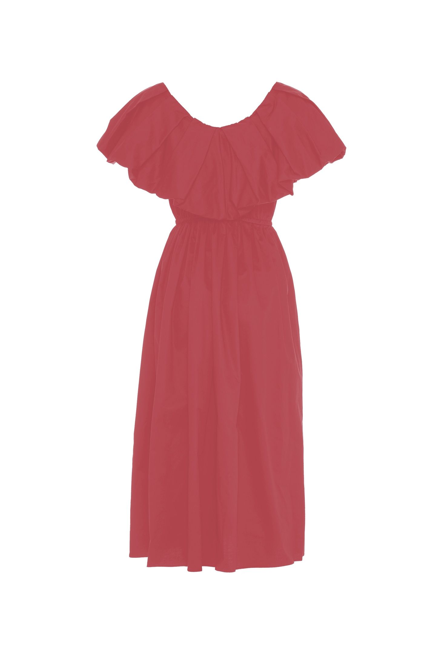 DEOS LONG DRESS POPLIN ROSEWINE 5