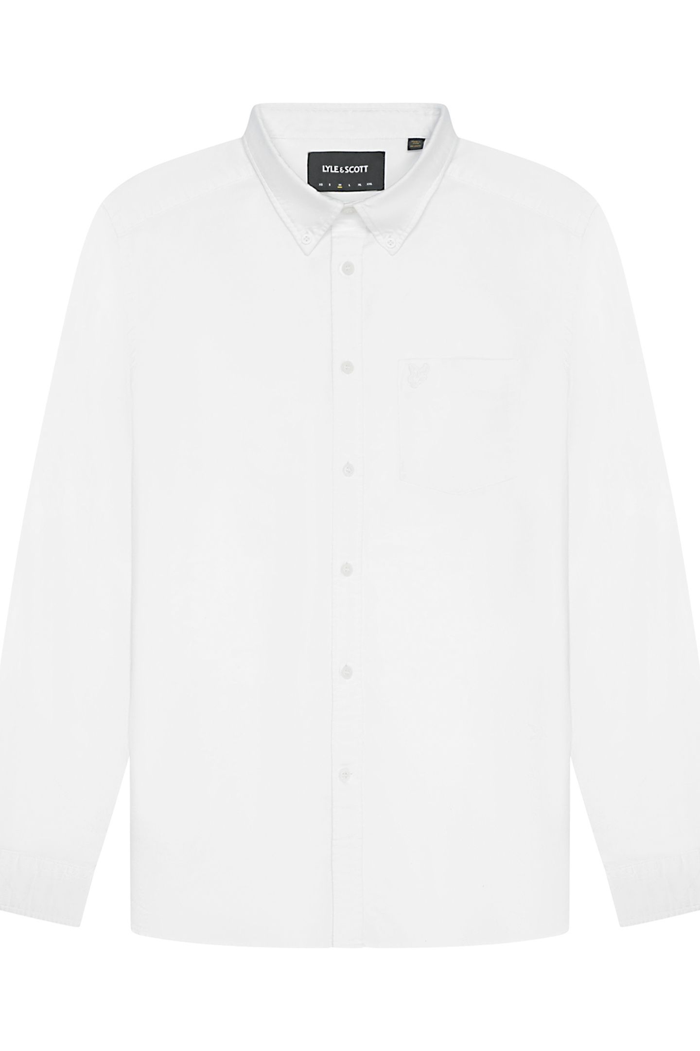 TONAL EAGLE PLAIN OXFORD SHIRT WHITE 5