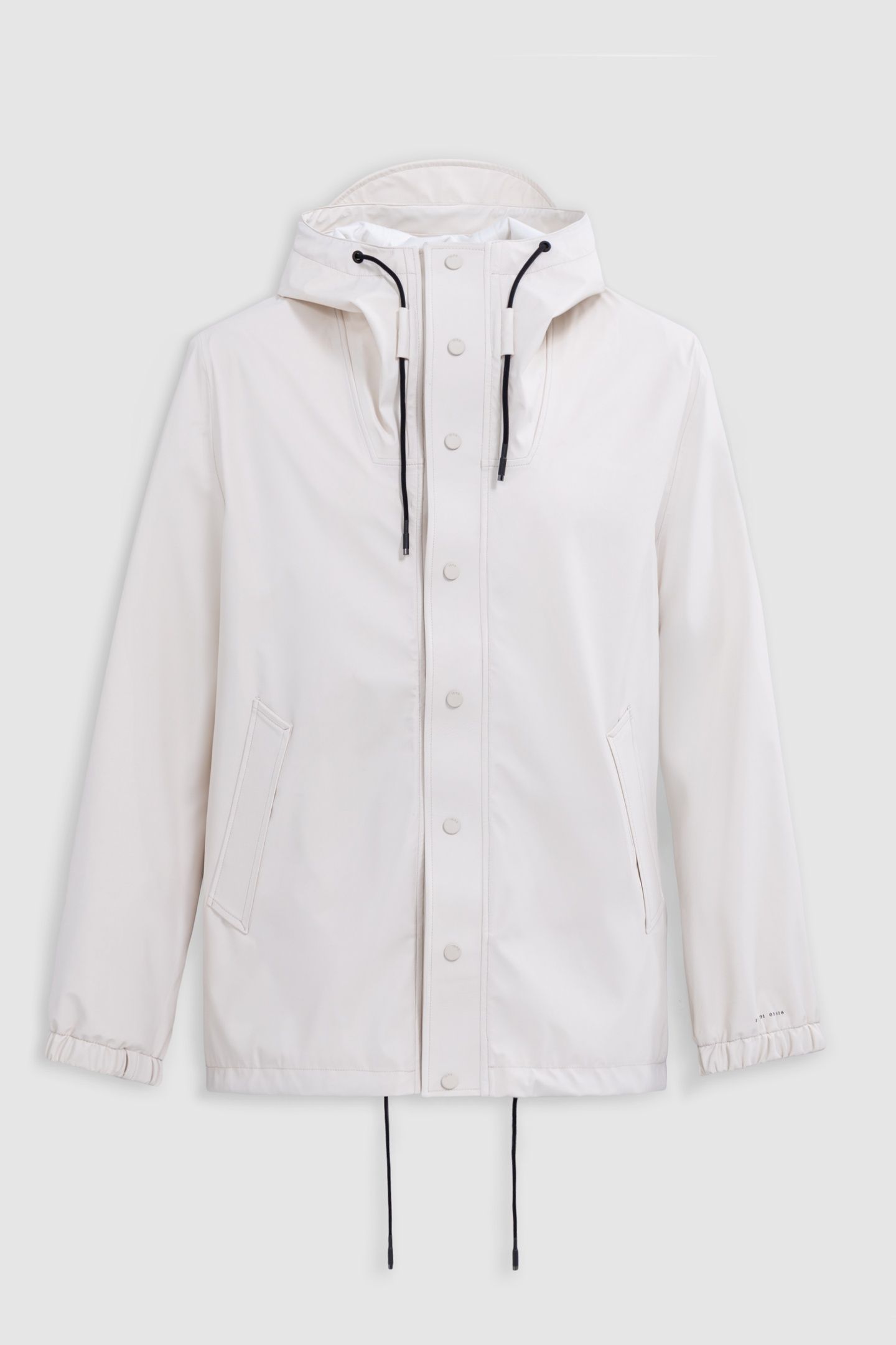 CHALK RUBBER NYLON HOODED JACKET 4