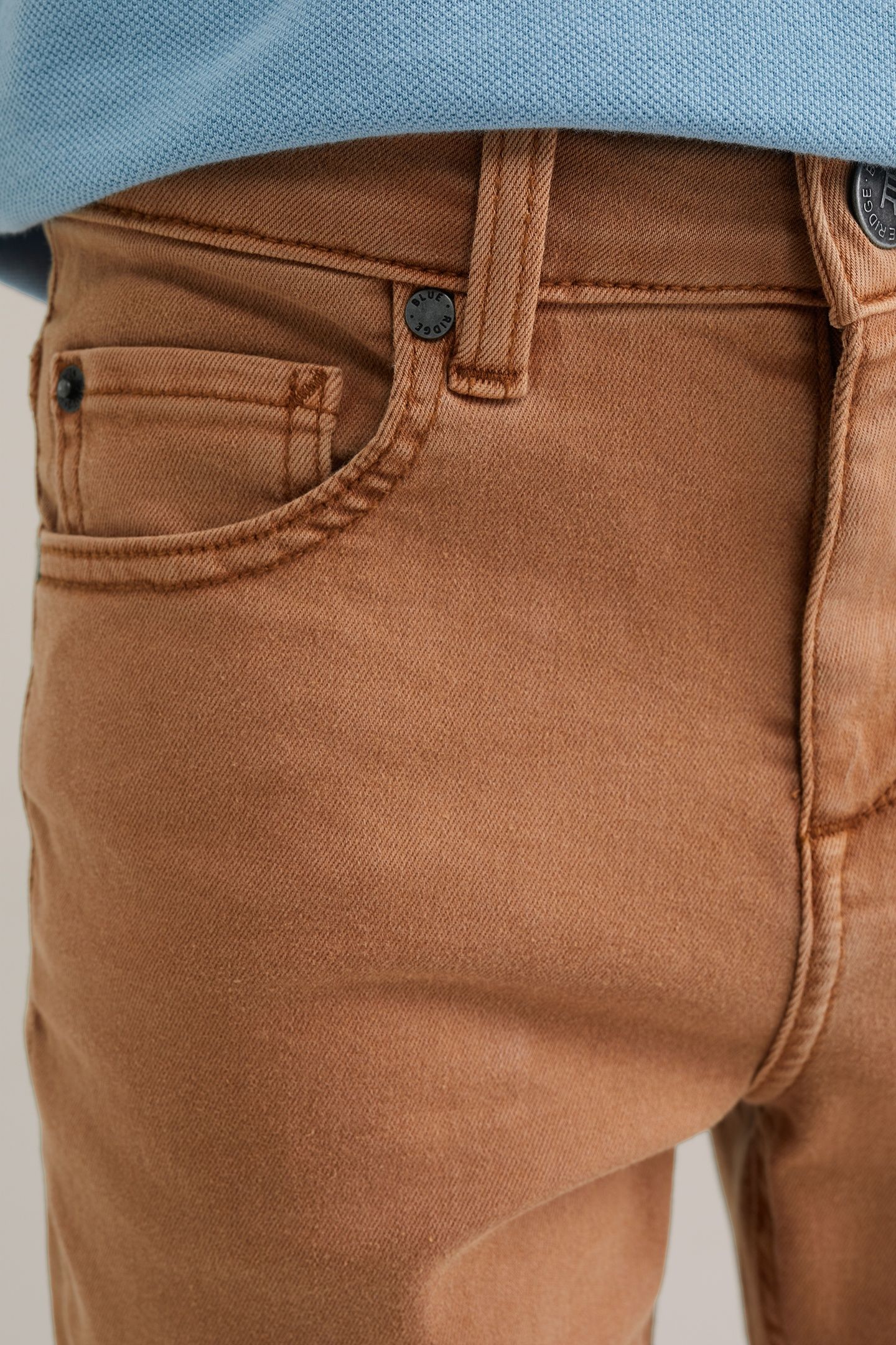 5-POCKET MID WAIST LIGHT BROWN 7