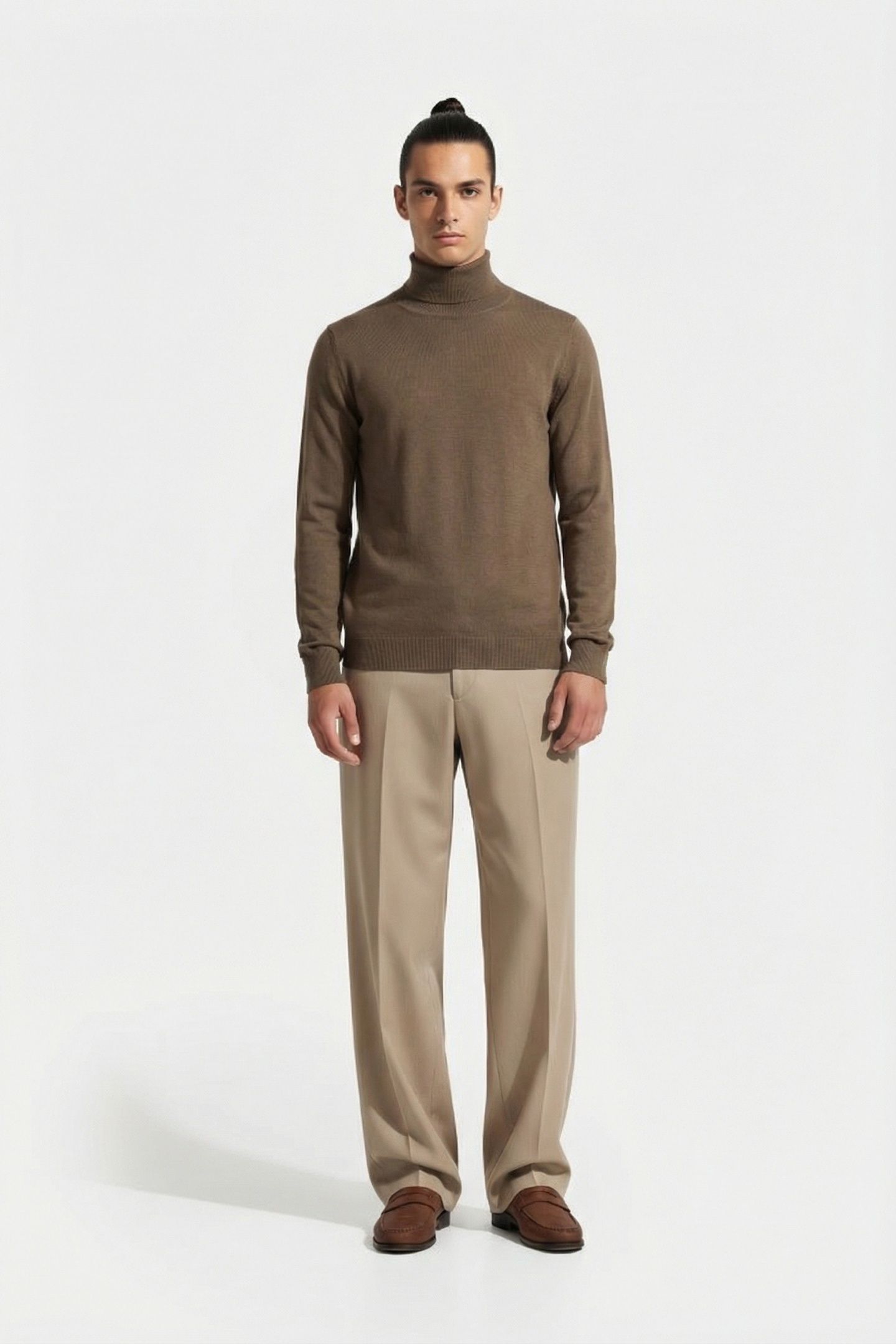 ROLLNECK LONG SLEEVE KNITS OLD PINE 1