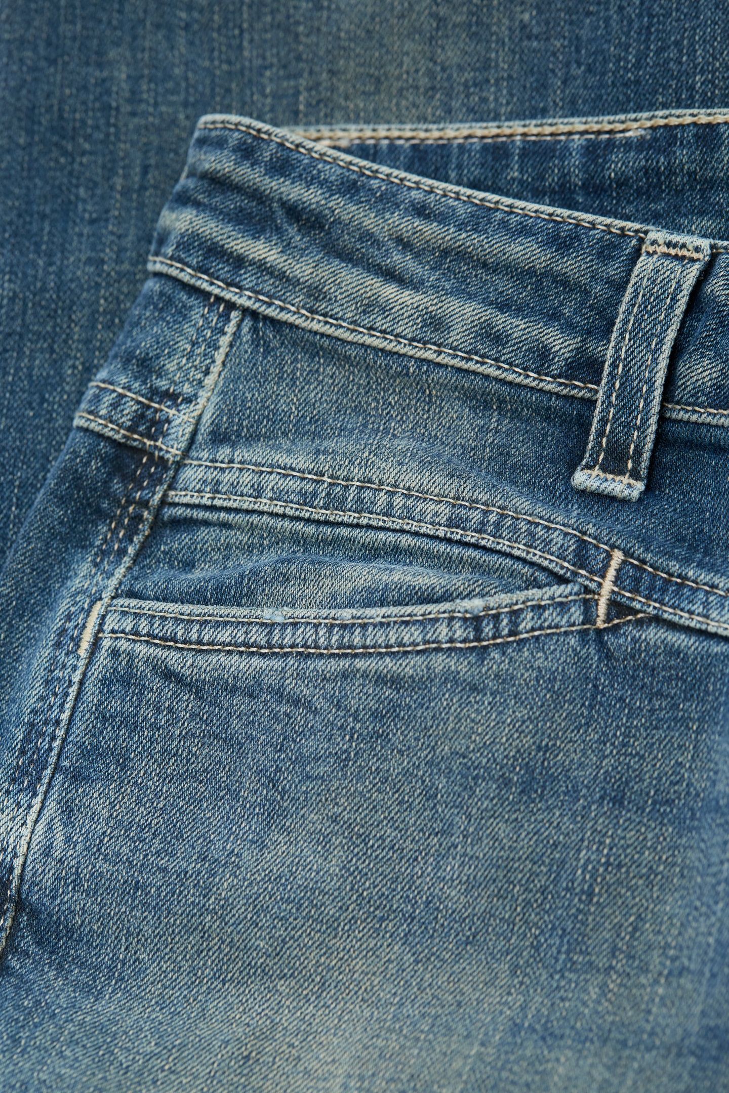 SKINNY PUSHER JEANS MID BLUE 4