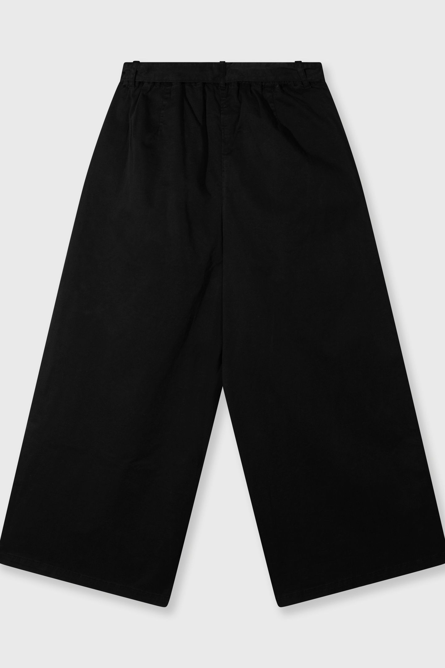WIDE LEG PANTS TWILL BLACK 5