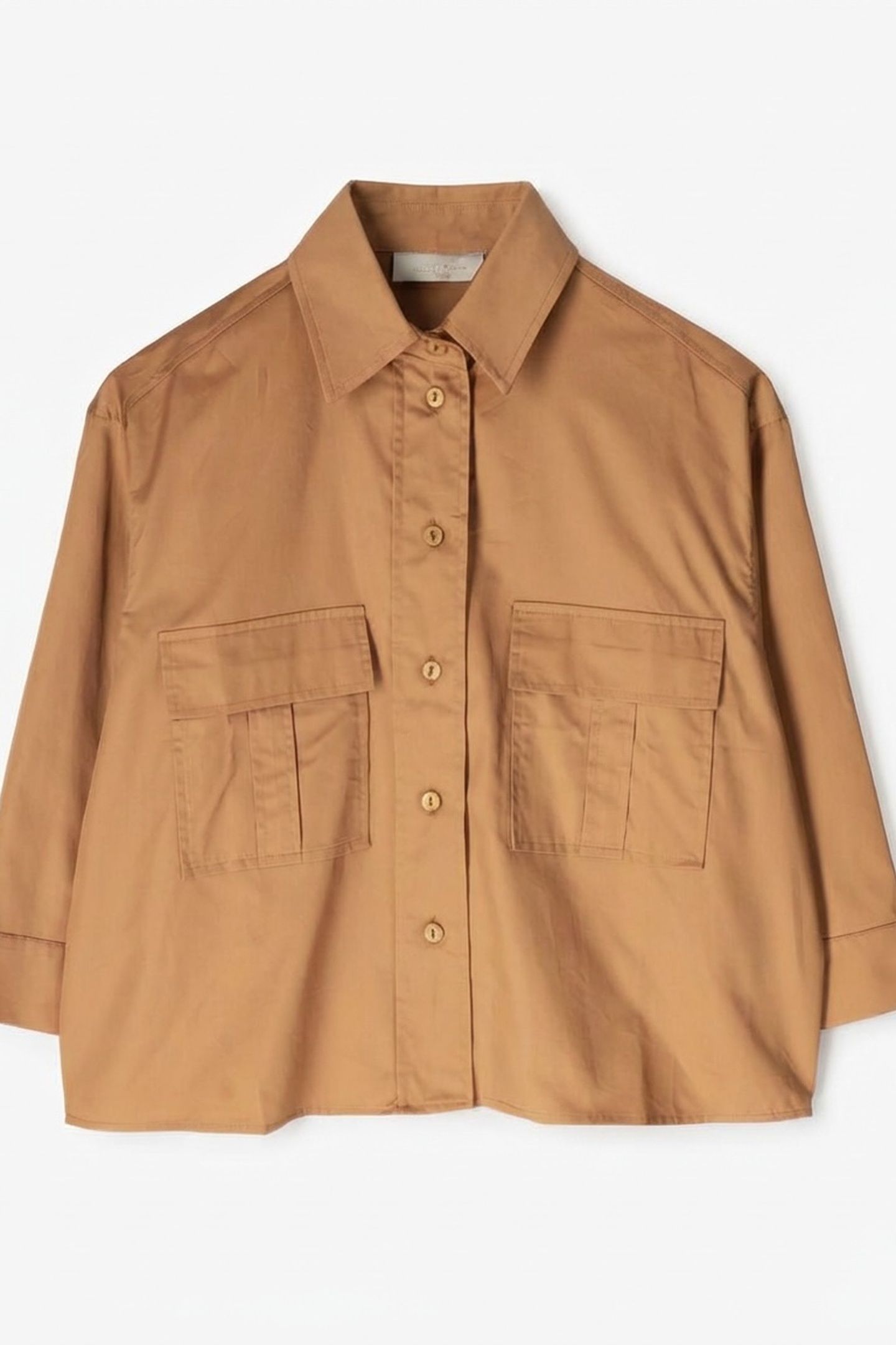 MIRACLE SHIRT POPLIN CAMEL 2
