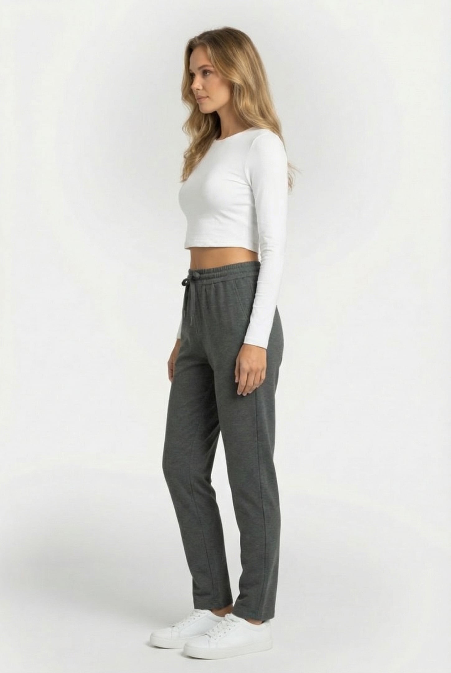 S.OLIVER PANT GREY/BLACK 3