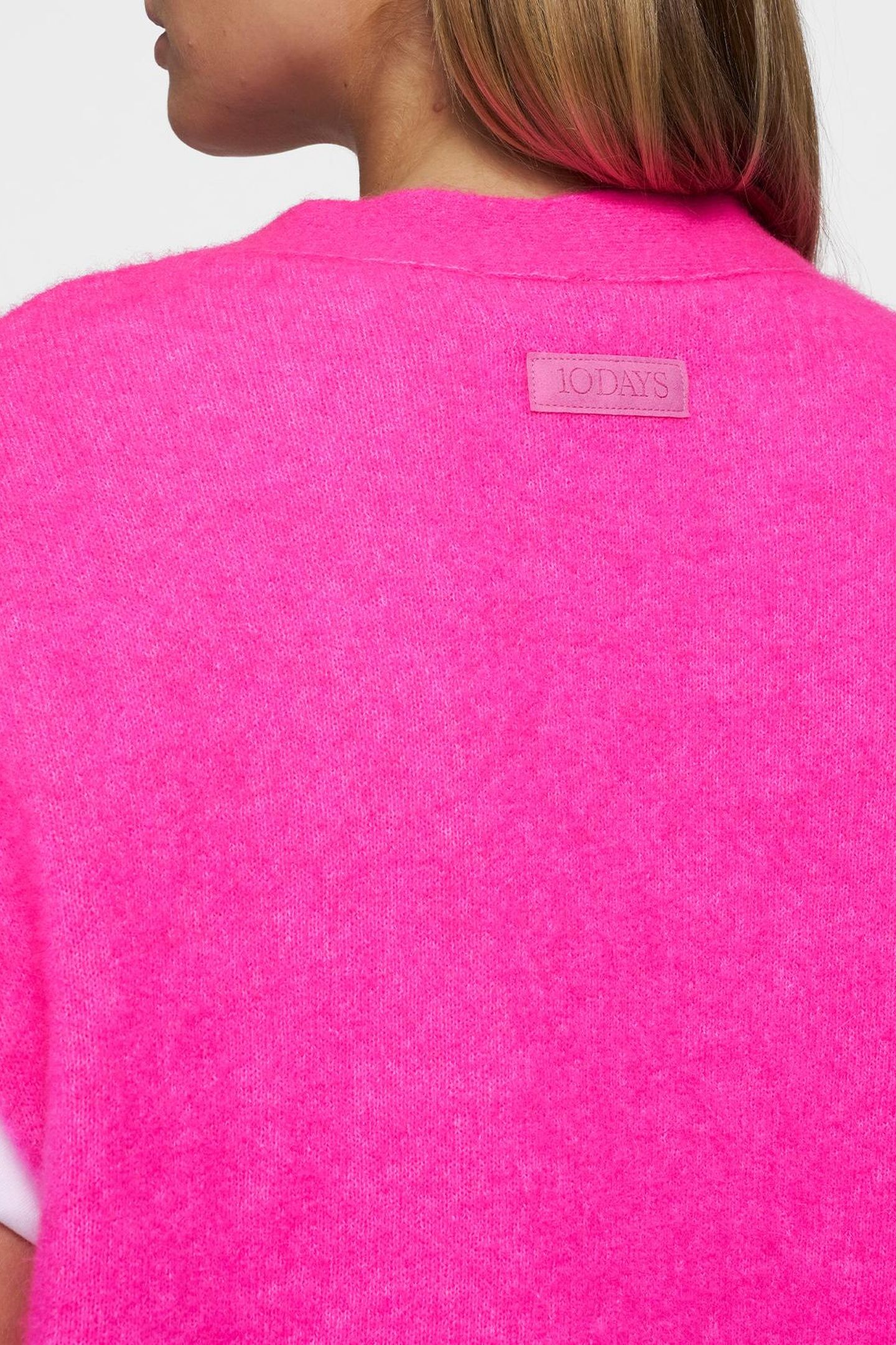 KNIT GILET NEON PINK 5