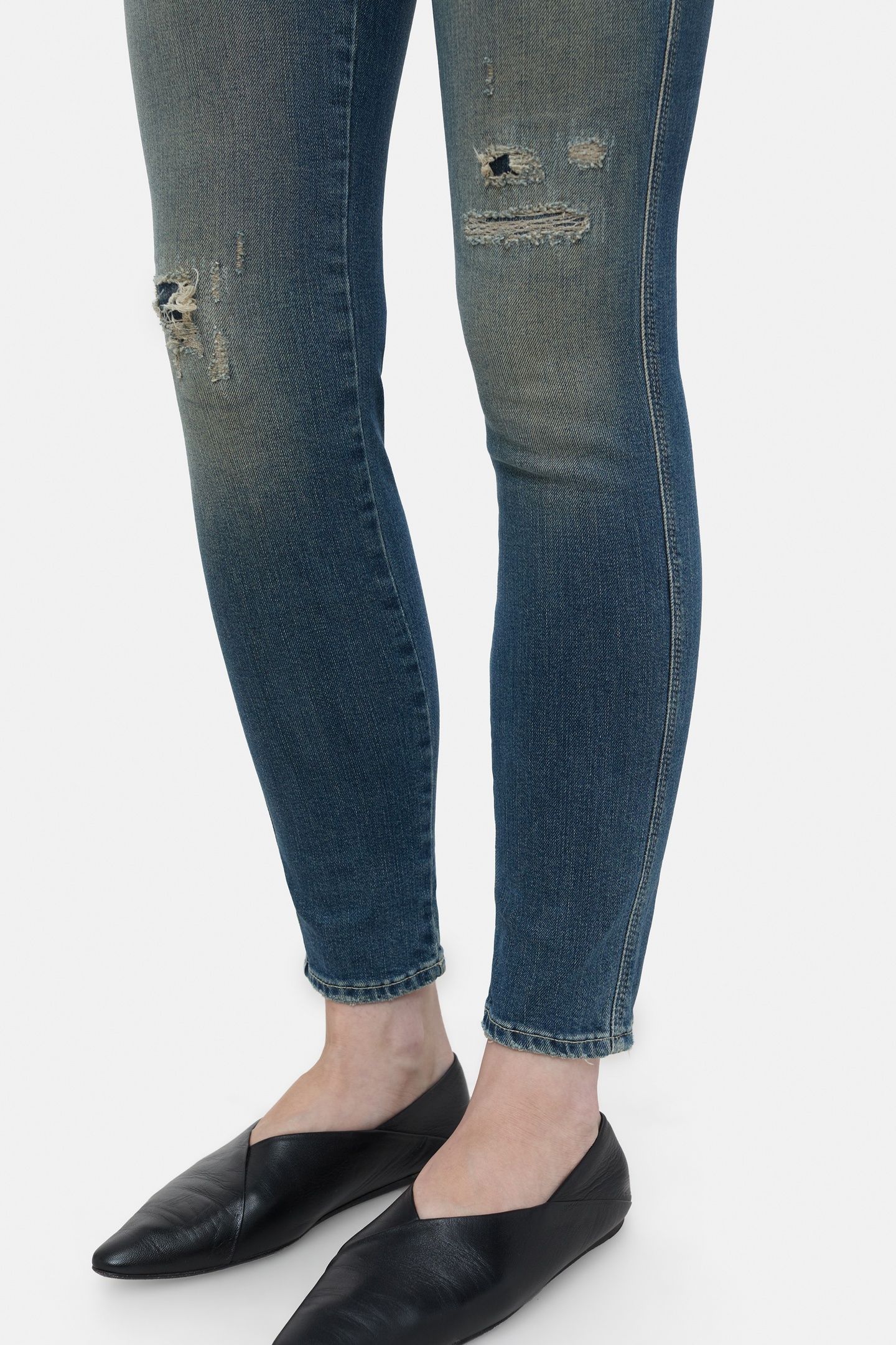 SKINNY PUSHER JEANS MID BLUE 3