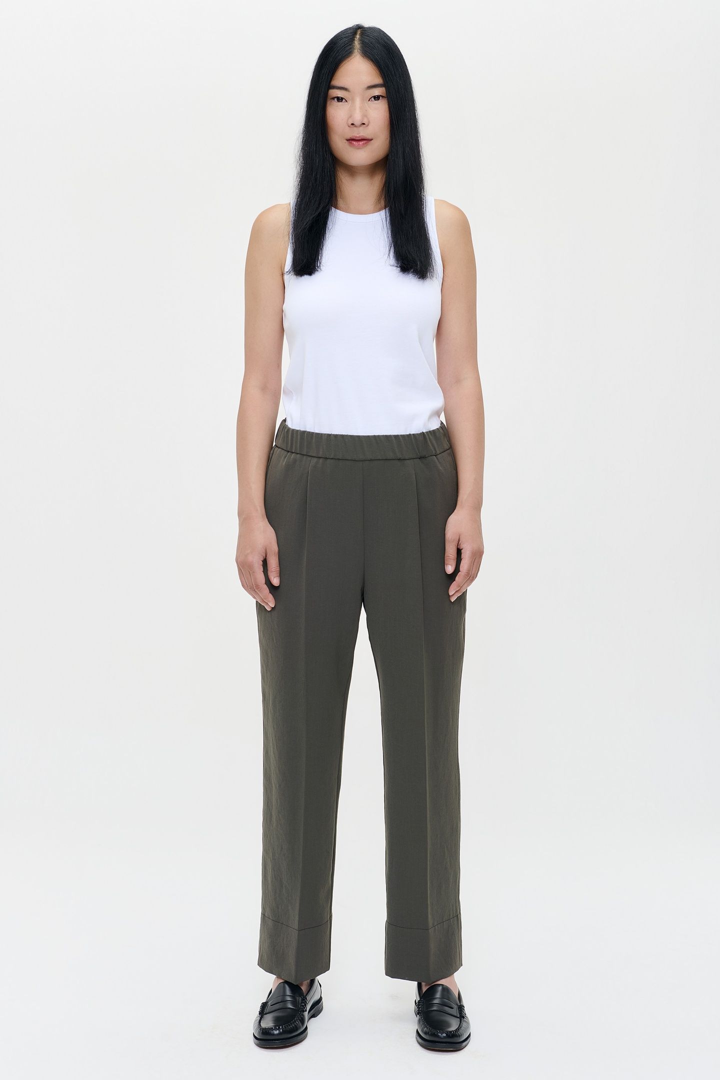 JAPANESE CREPE NEW CHINO GREEN KELP 1