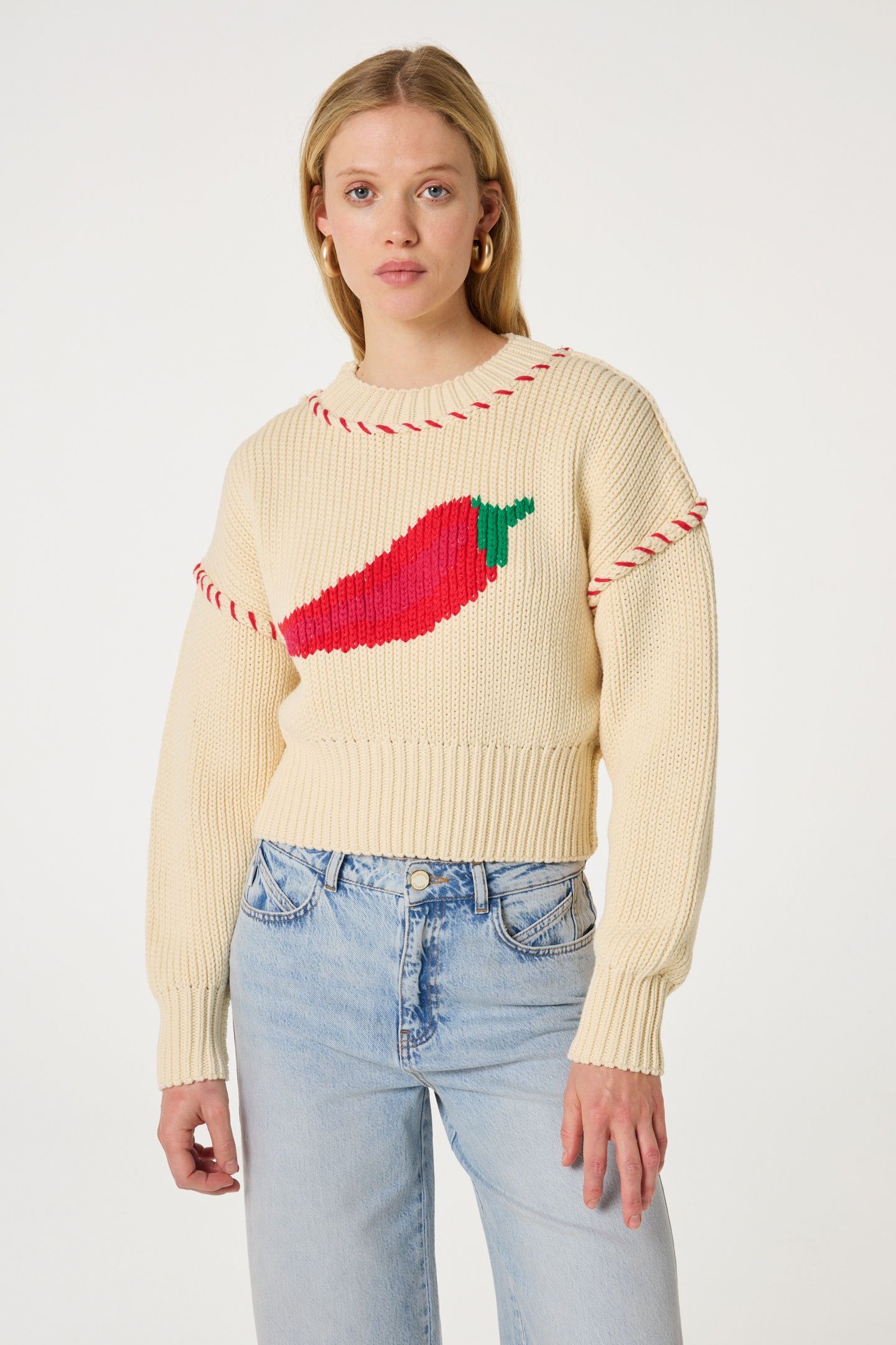 VIOLA PULLOVER WARM WHITE 2