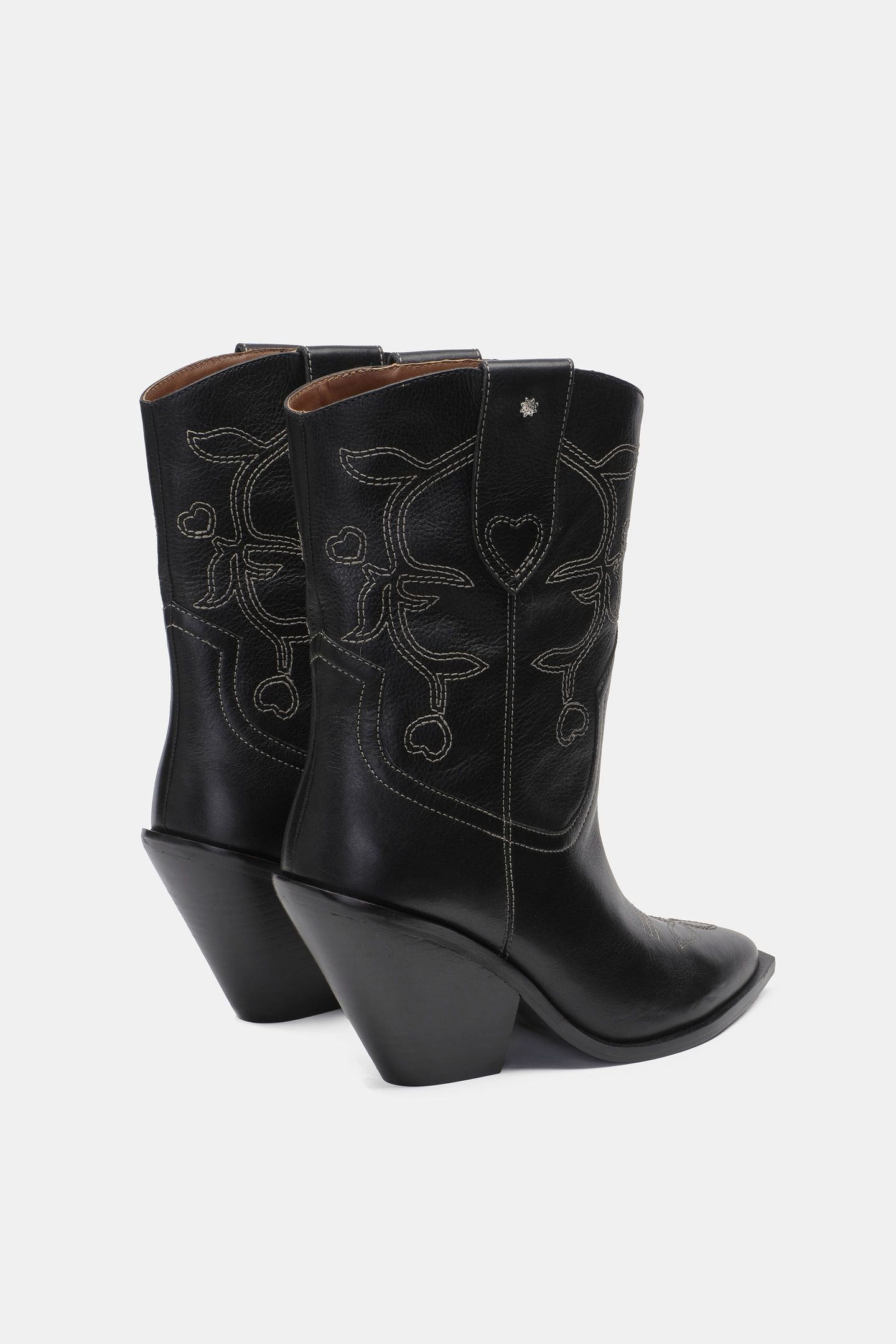 ASIRA COWBOY BOOT BLACK 3