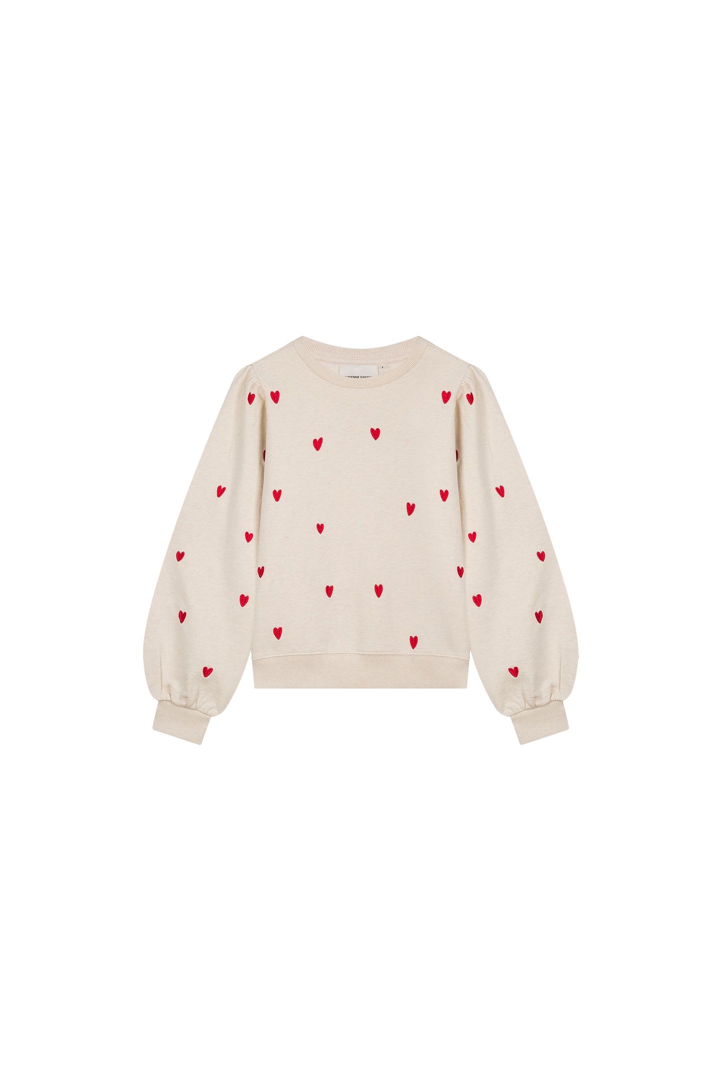 DINA SWEATER OATMEAL / DISCO RED 4