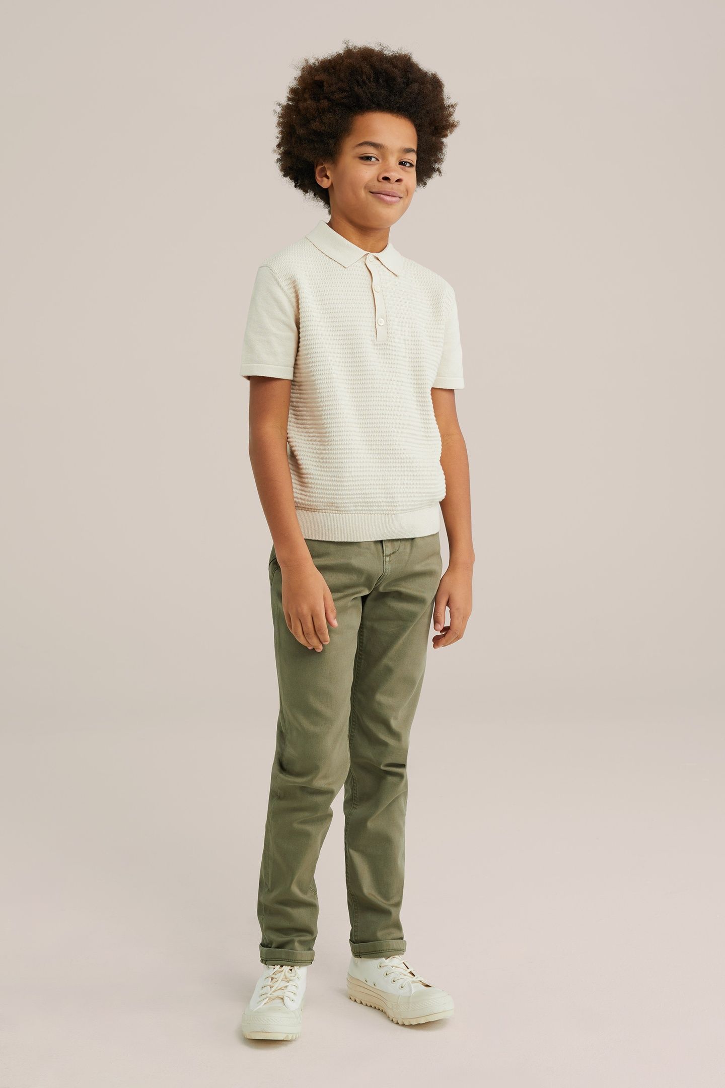 5-POCKET MID WAIST ARMY GREEN 2