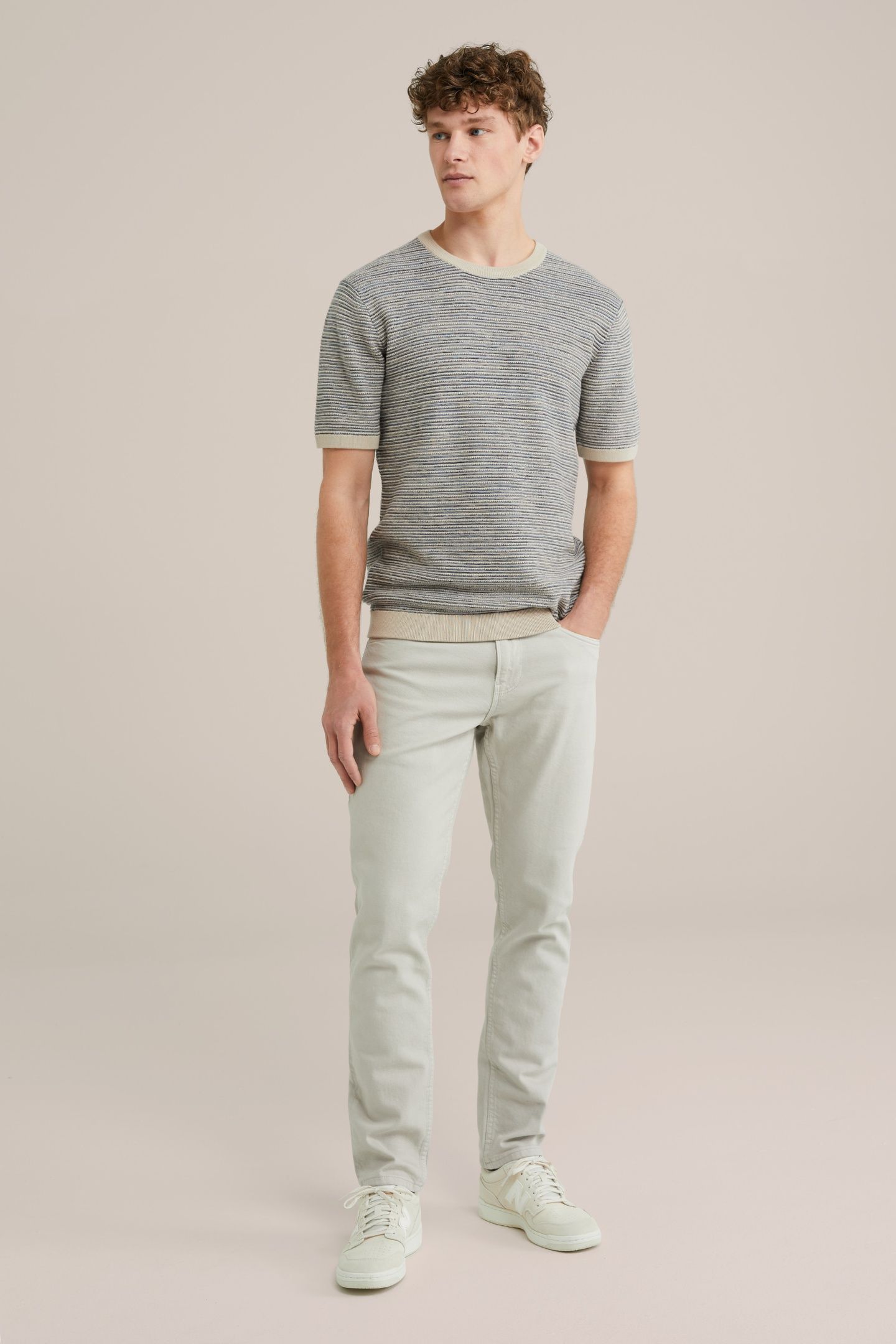 5-POCKET MID WAIST BEIGE 6