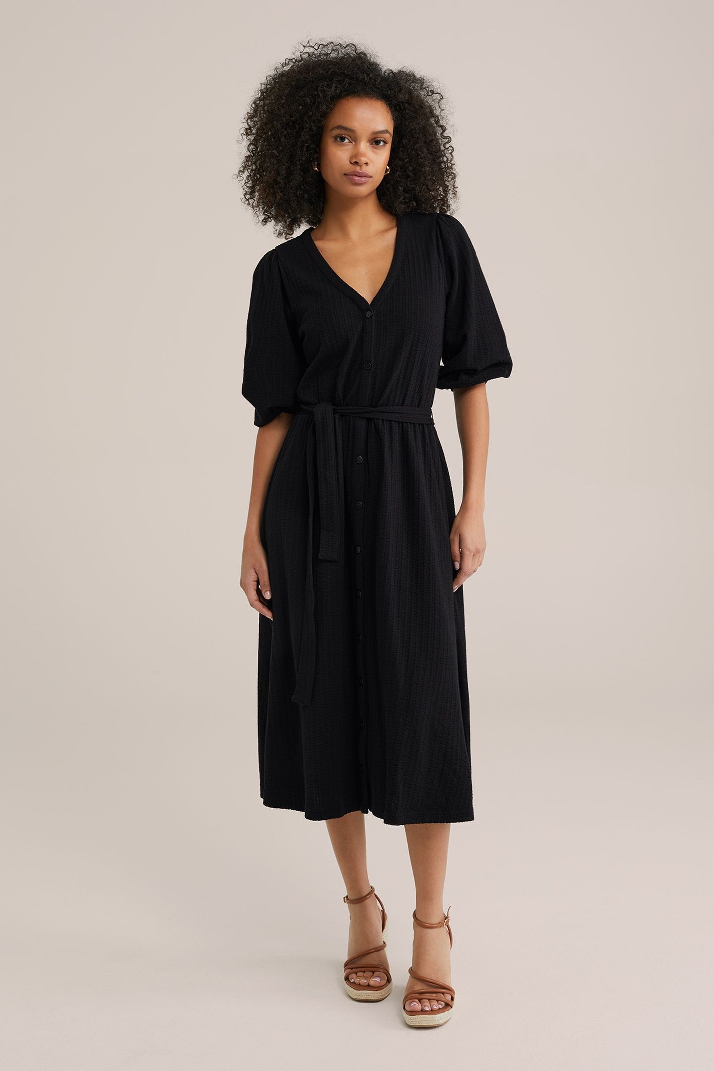 DRESS MIDI BLACK 6