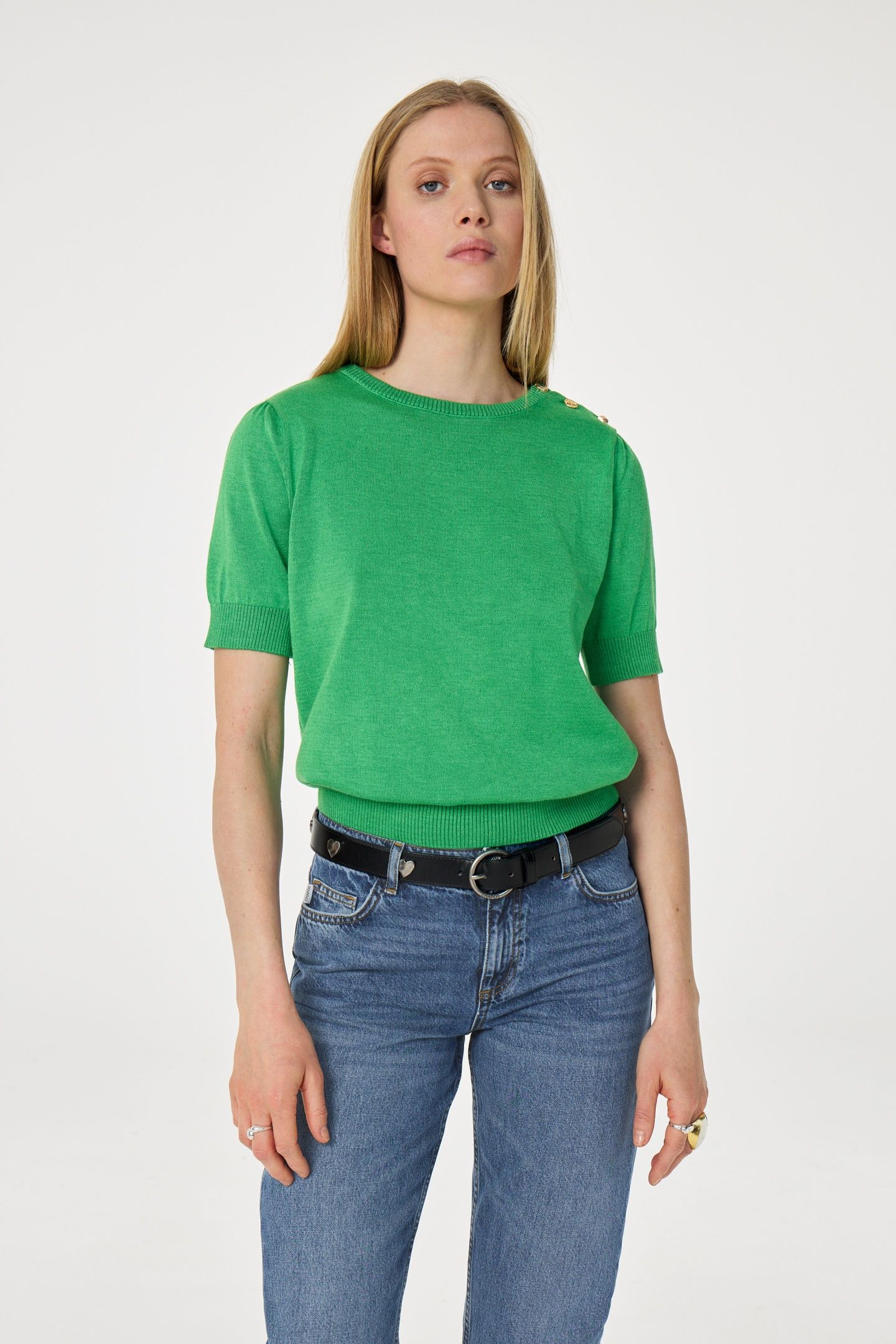 PHILOU PULLOVER GREEN GLIMMER 2