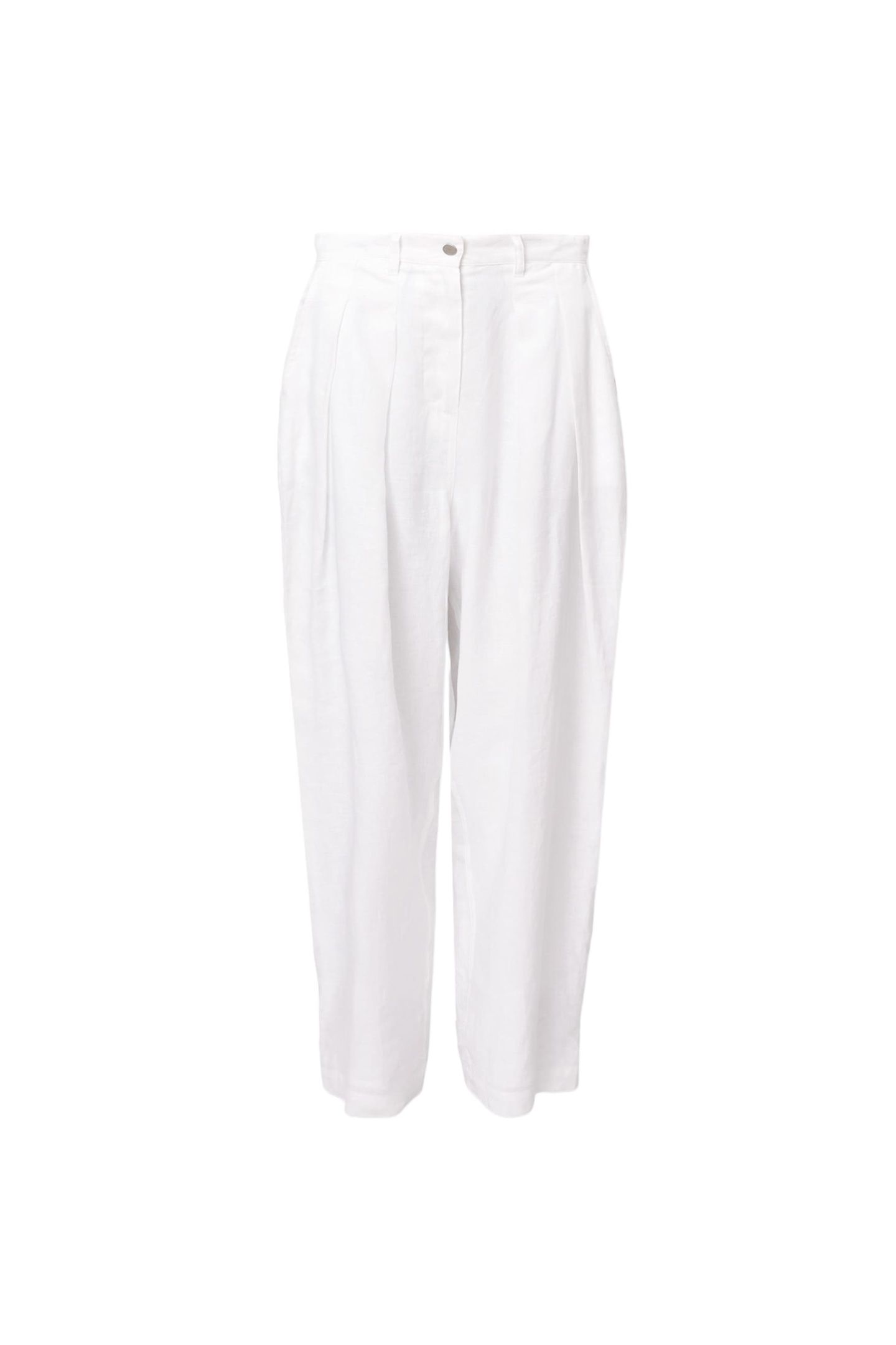 BECCA LINEN TROUSER ANTIQUE WHITE 1