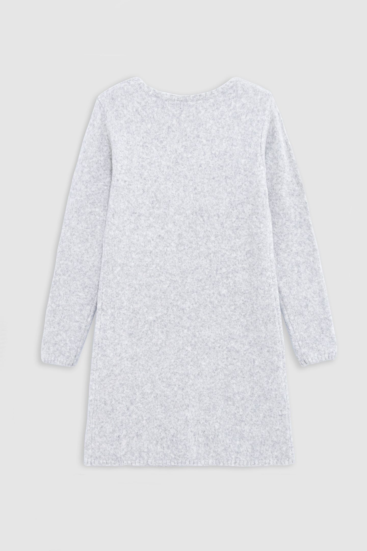 GIRL'S GREY KNIT SWEATER DRESS 2