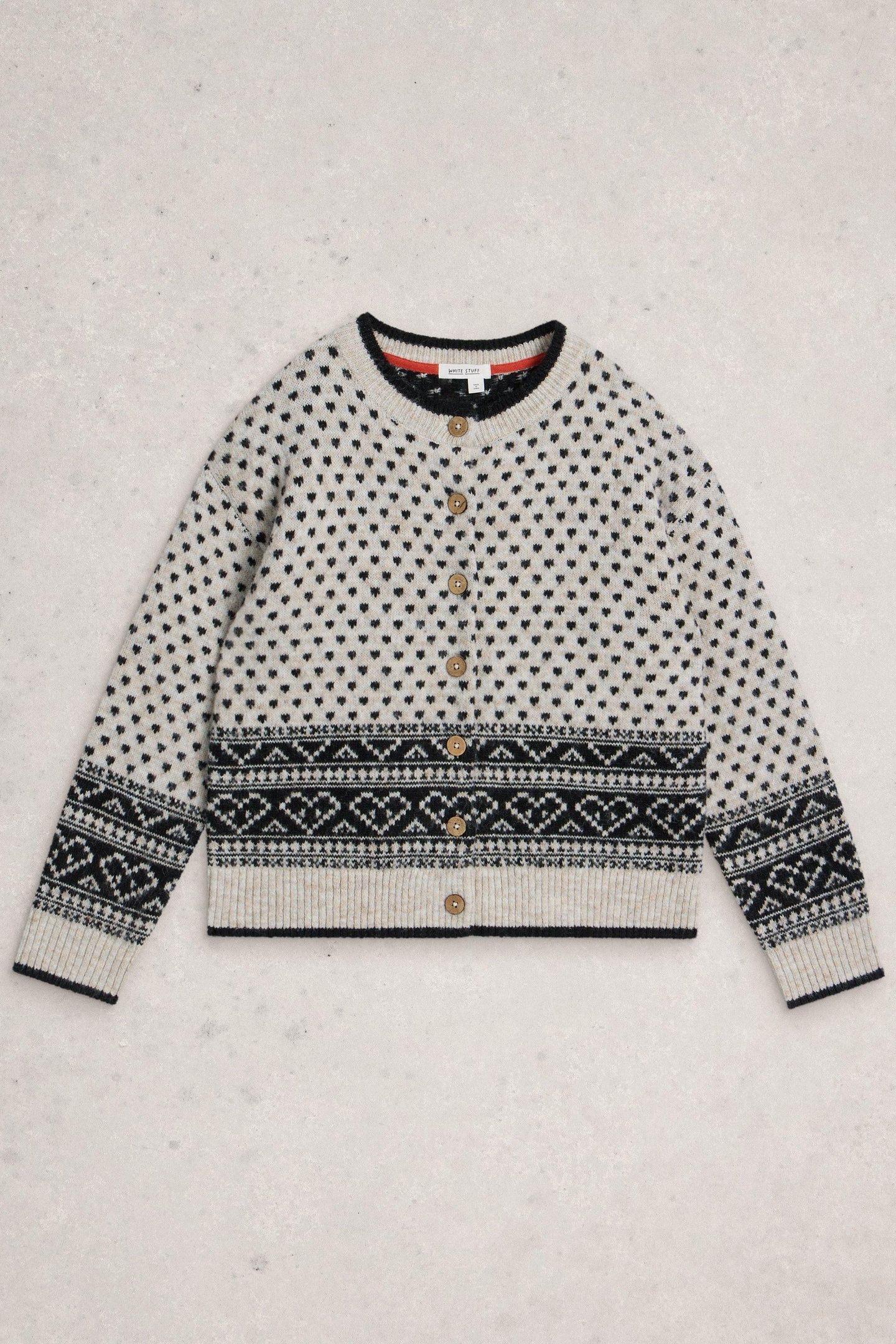 HOLLY HEART CARDI IVORY MULTI 3