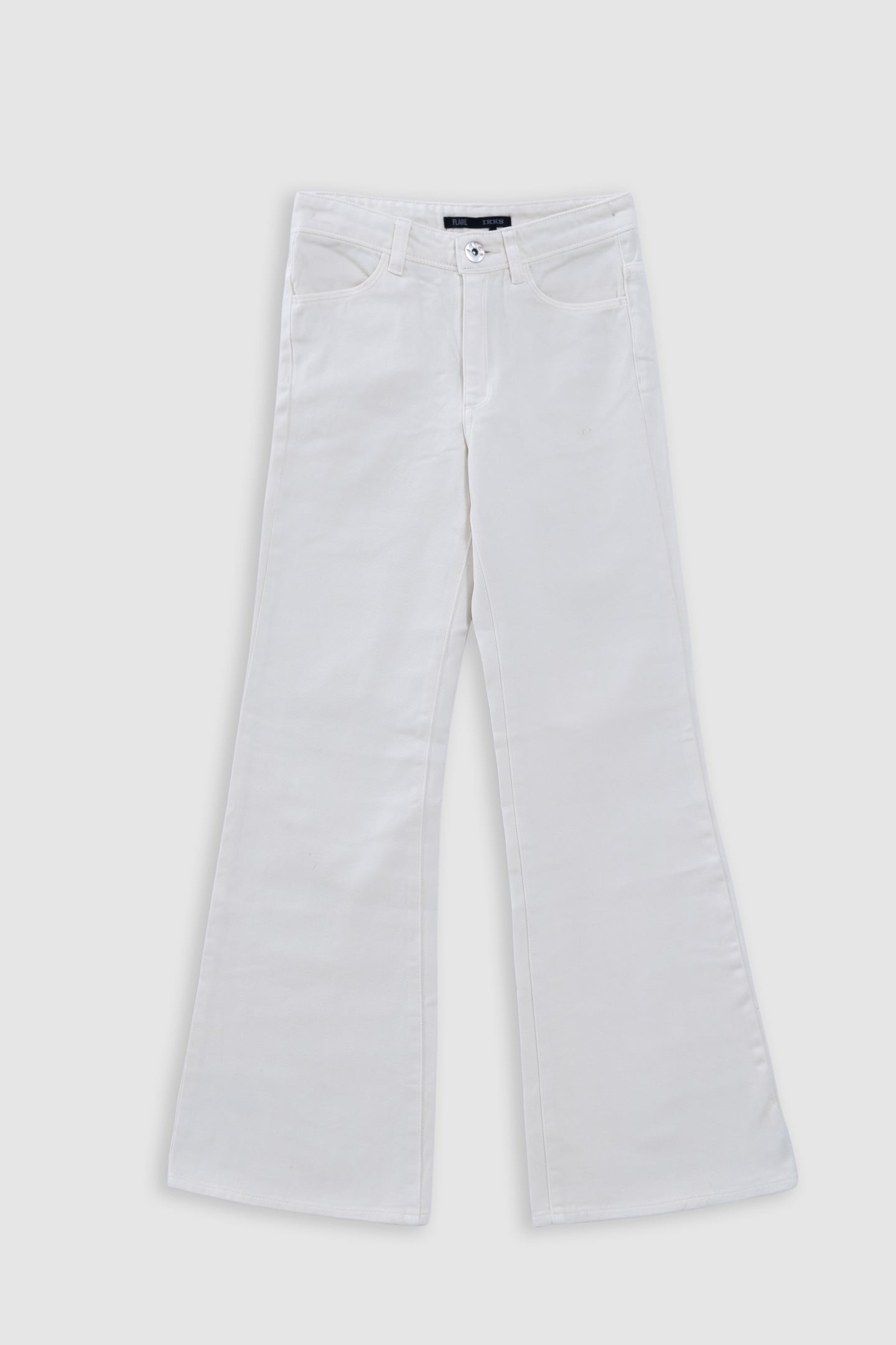 BEIGE FLARE JEANS 1