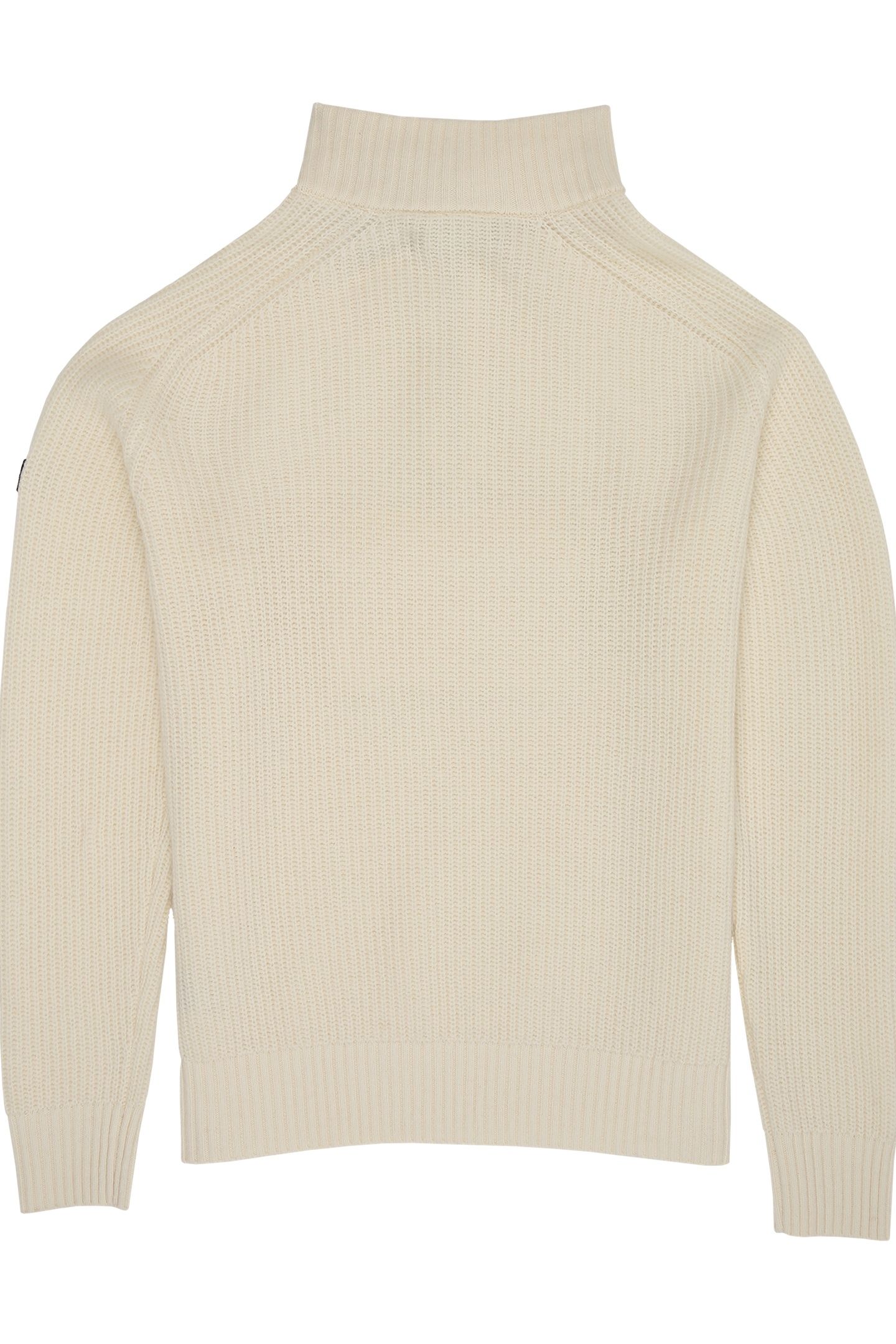 GIOVANNI RELAXED HALF-ZIP KNIT SAILING SWEATER EGRET 4