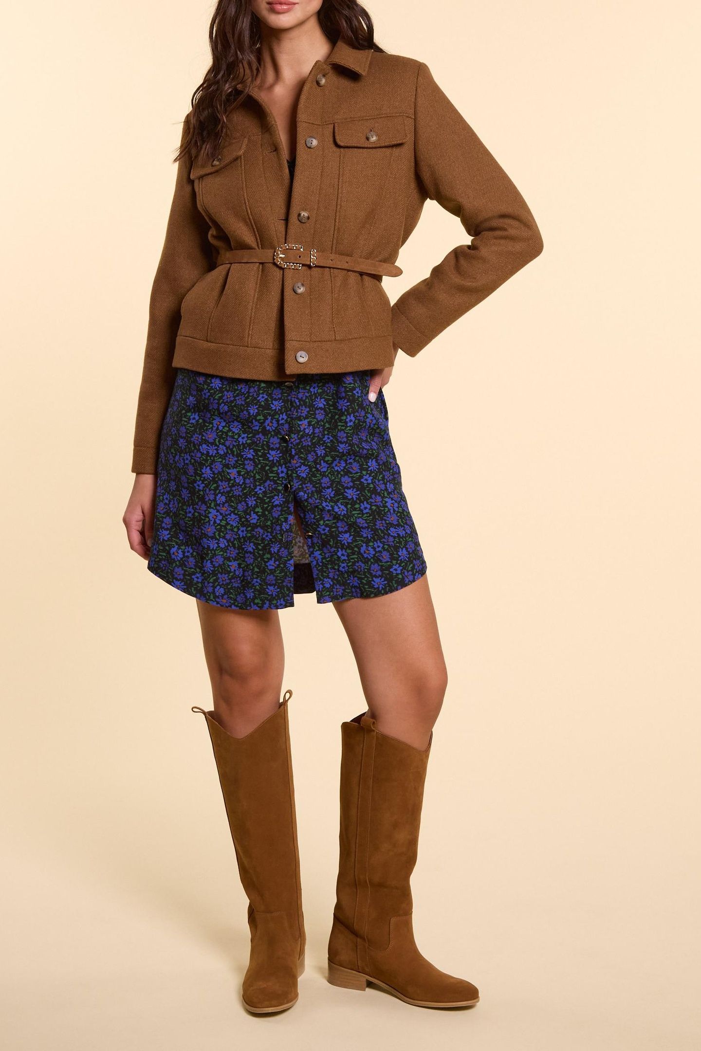 SHORT CAMEL FUR COAT CAMEL 2
