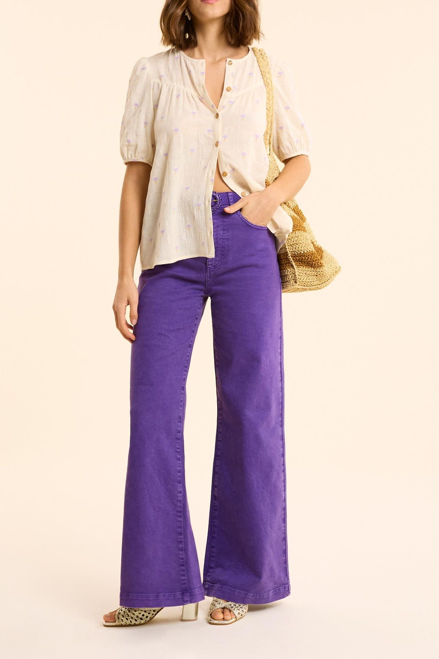 PURPLE WIDE-LEG JEANS ALICIA INK 2