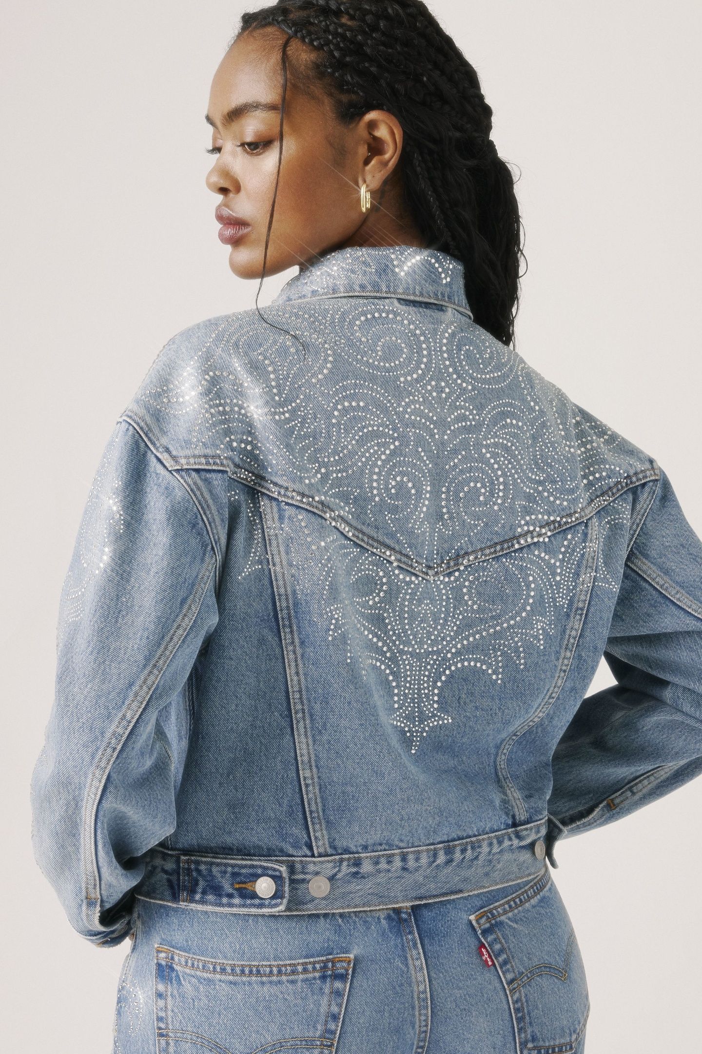 SHRUNKEN 90S NO PLEAT WESTERN CRYSTAL TR 3